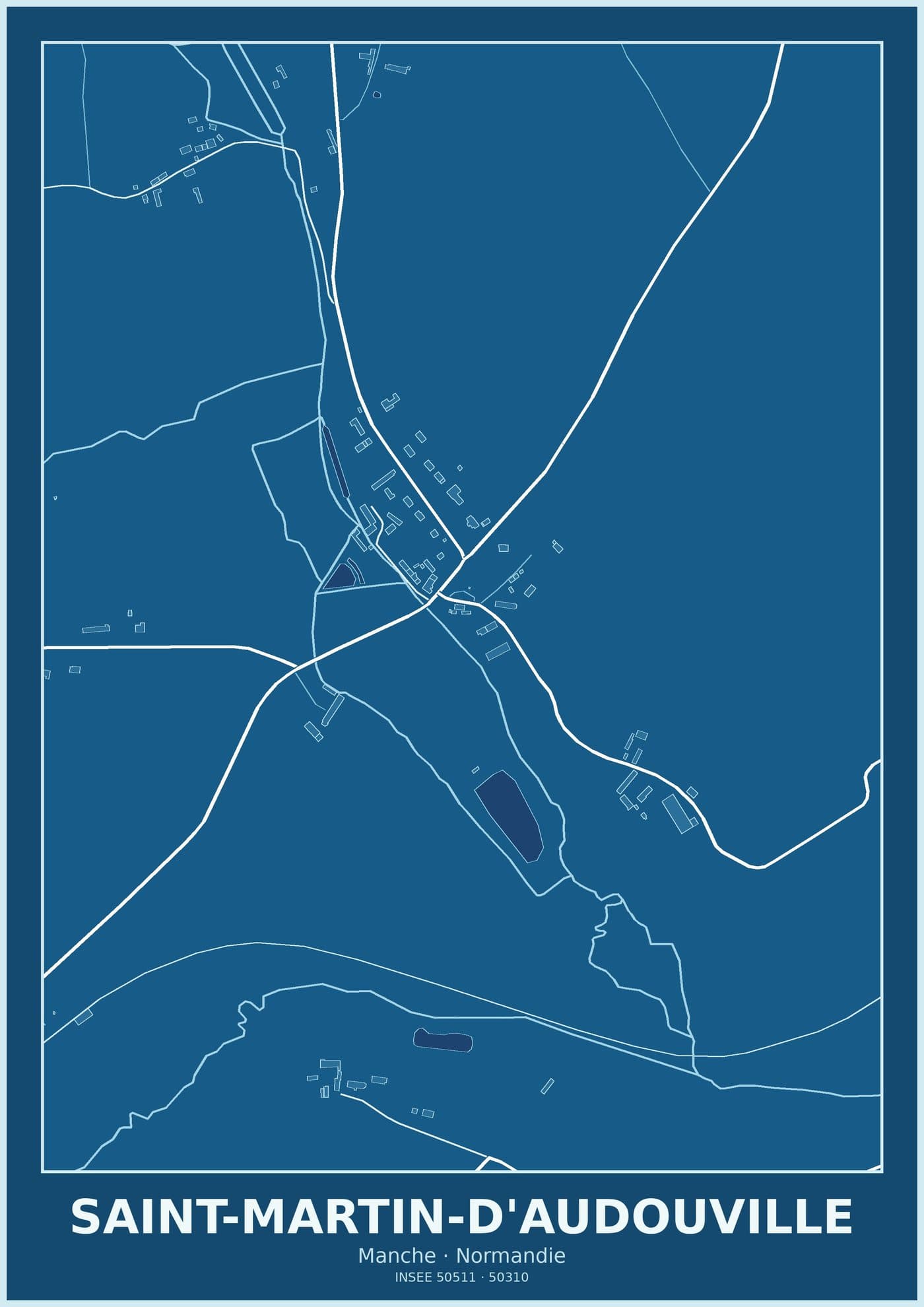 Plan de Saint-Martin-d'Audouville