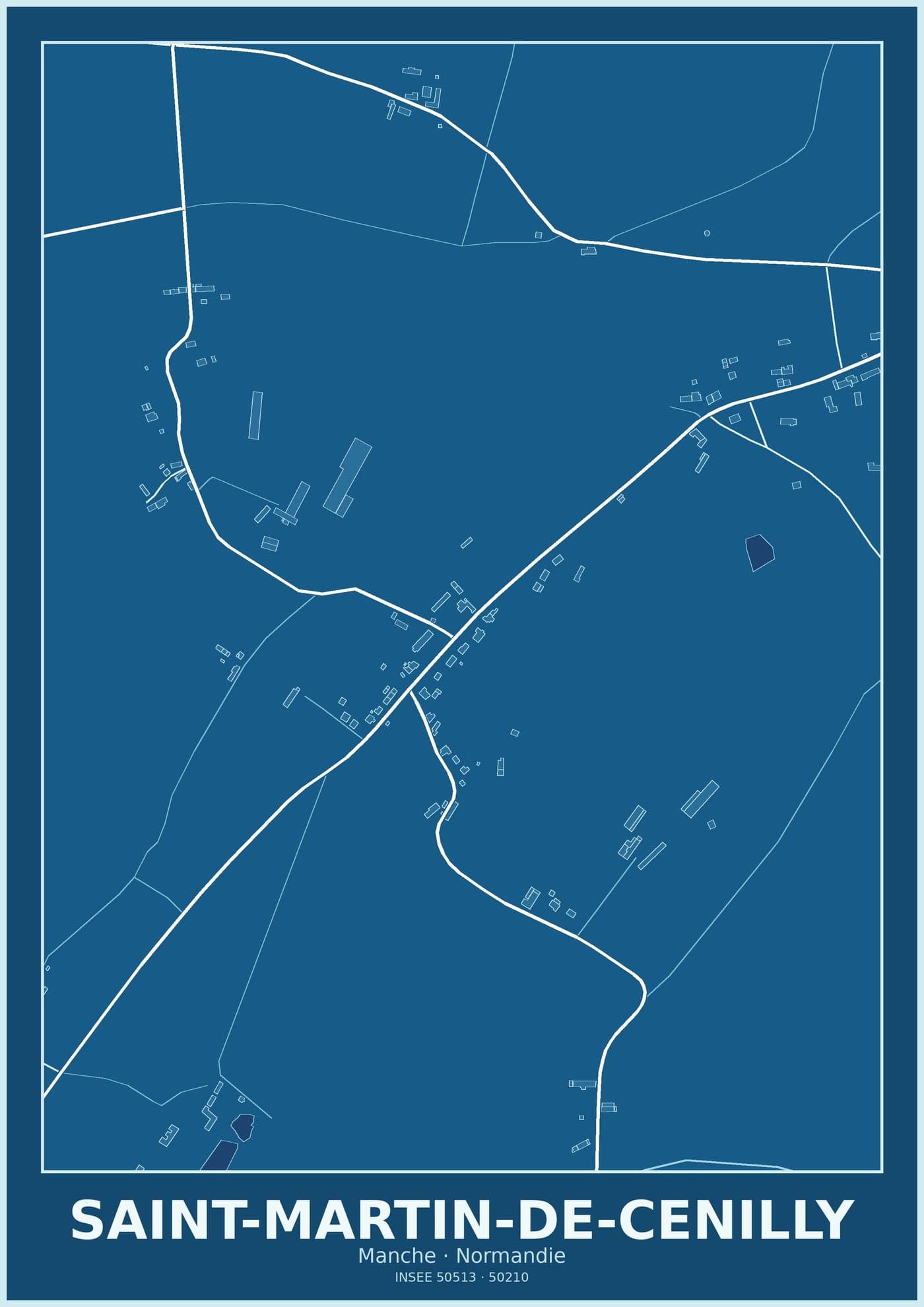 Plan de Saint-Martin-de-Cenilly
