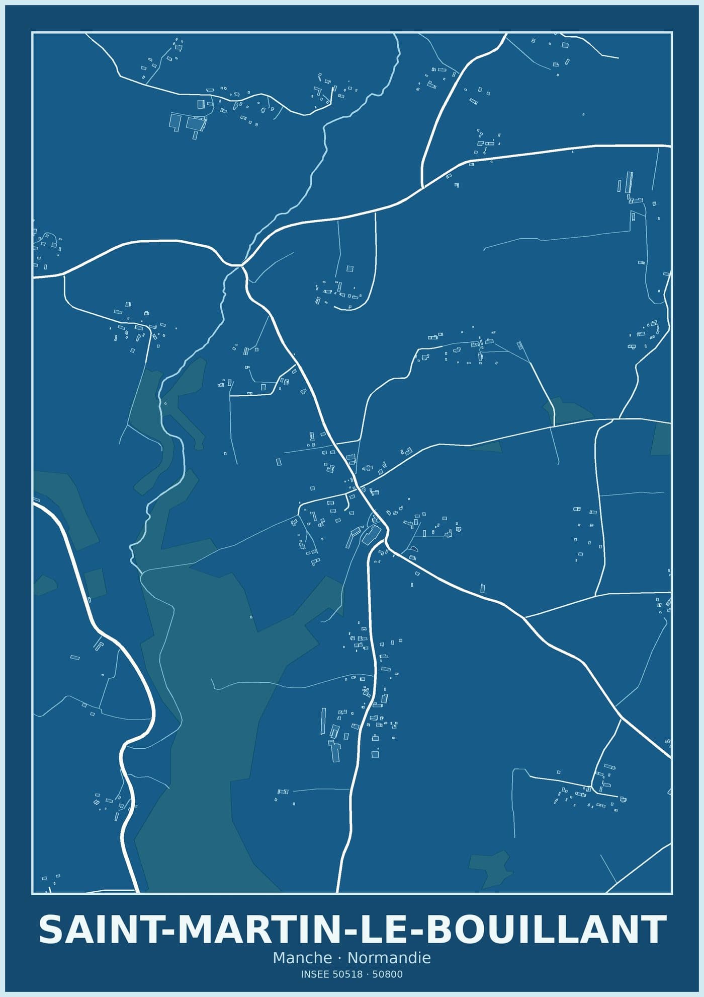 Plan de Saint-Martin-le-Bouillant