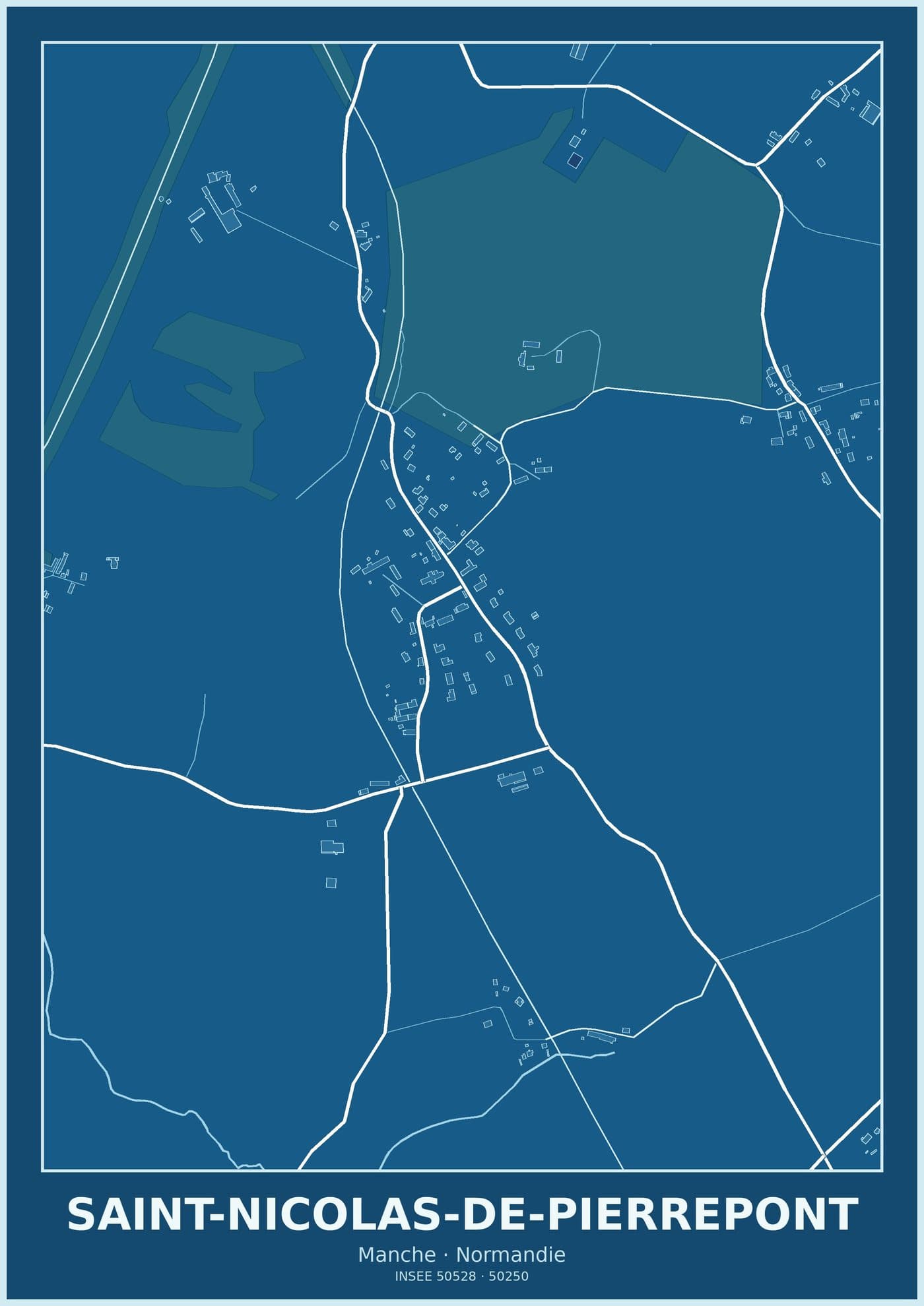 Plan de Saint-Nicolas-de-Pierrepont
