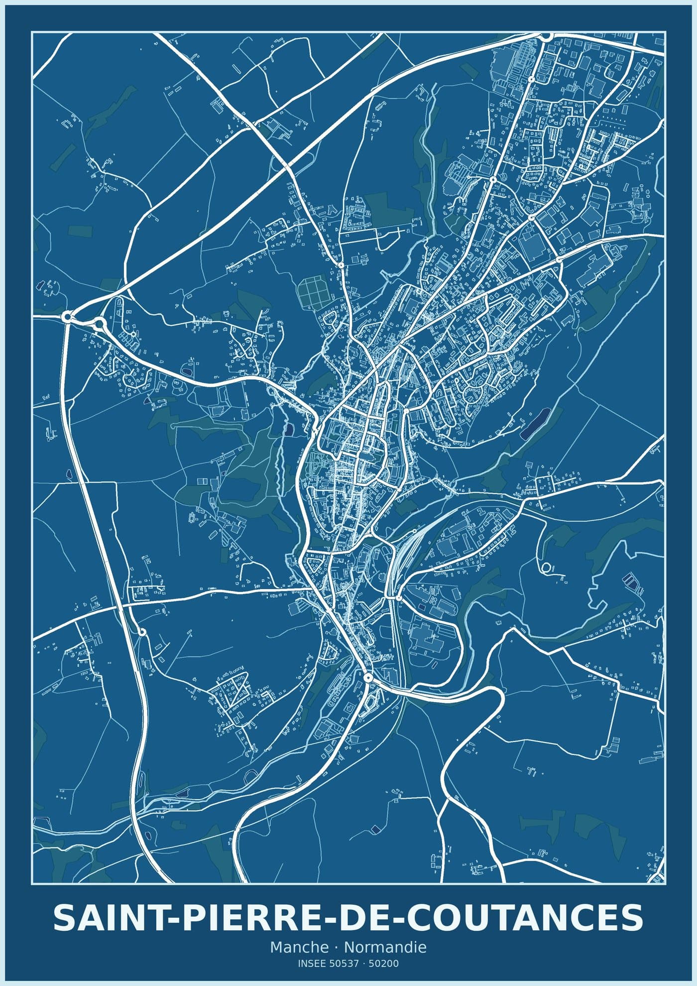 Plan de Saint-Pierre-de-Coutances