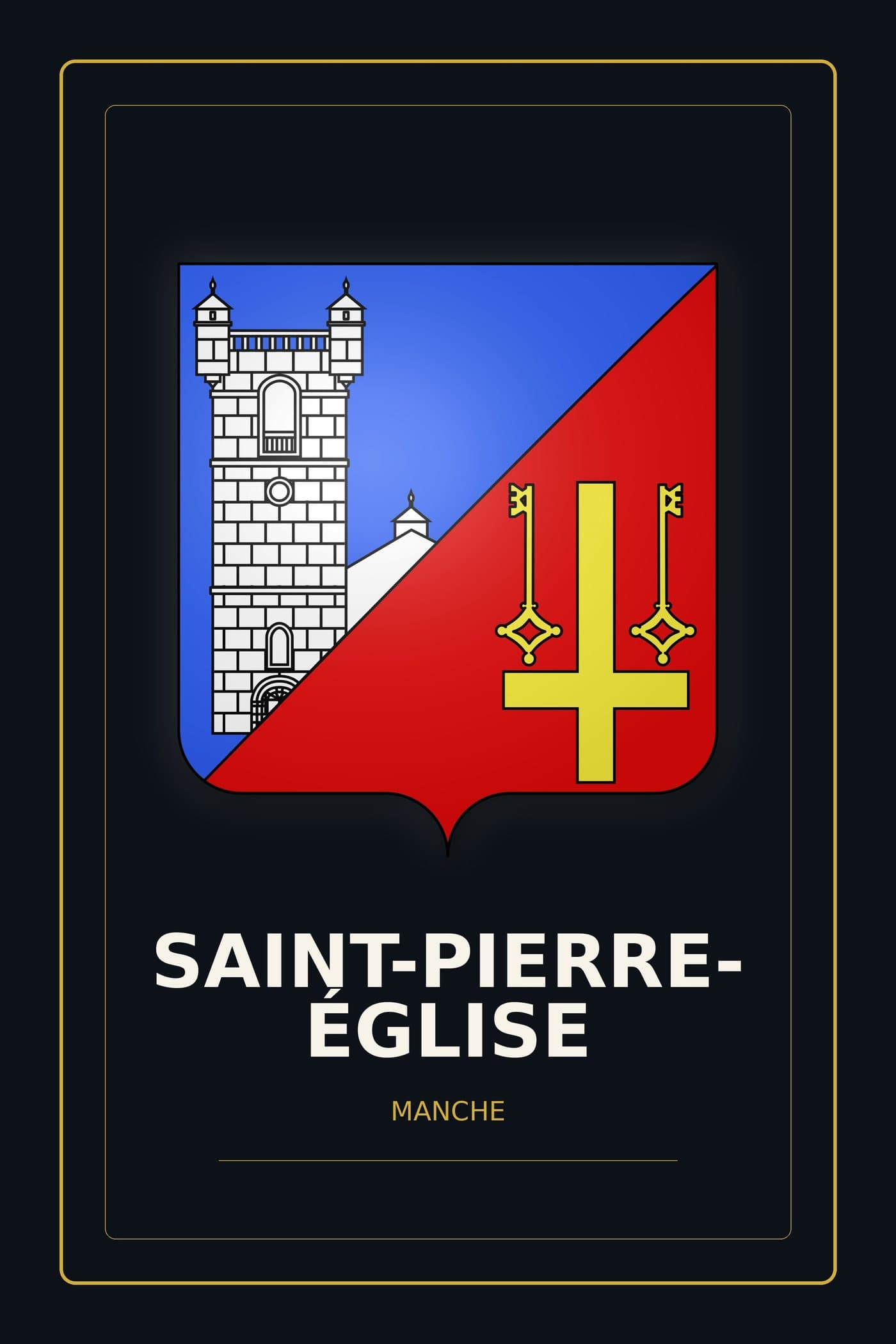 Blason de Saint-Pierre-Église
