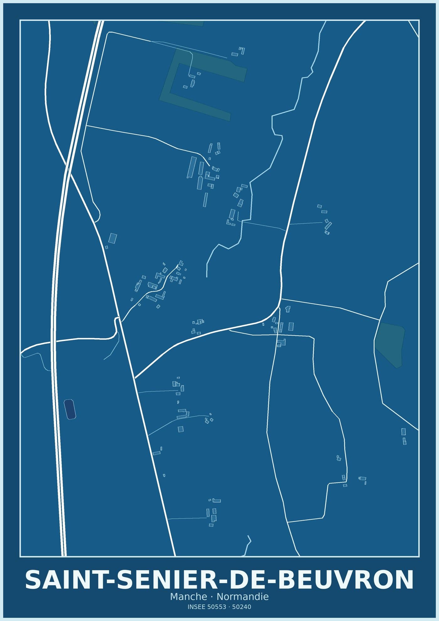 Plan de Saint-Senier-de-Beuvron