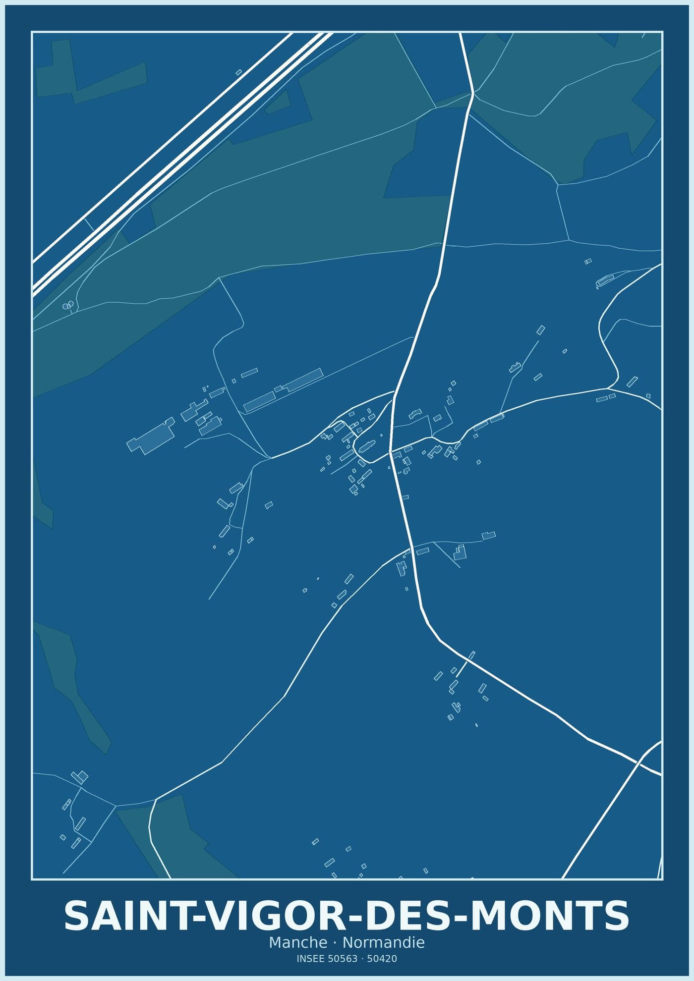 Plan de Saint-Vigor-des-Monts
