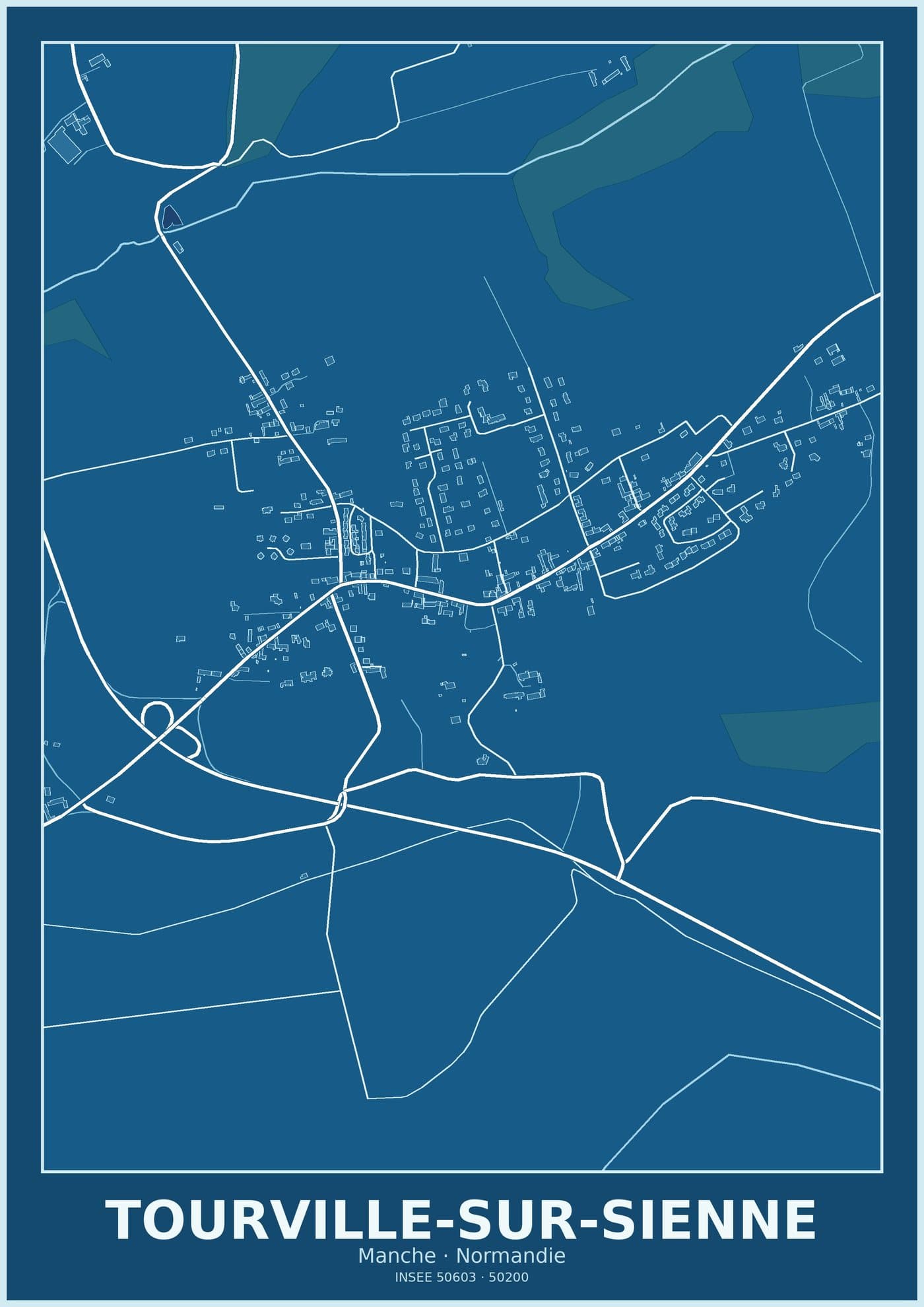 Plan de Tourville-sur-Sienne