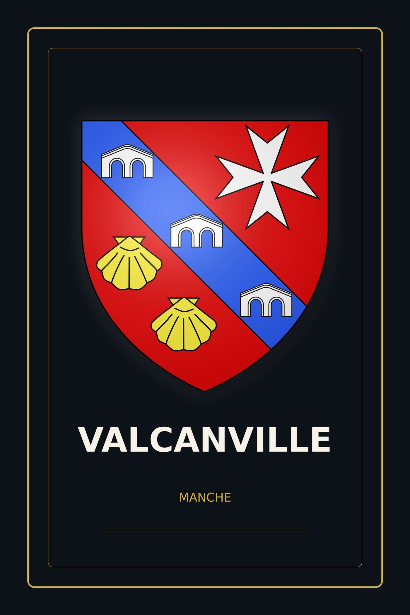 Blason de Valcanville