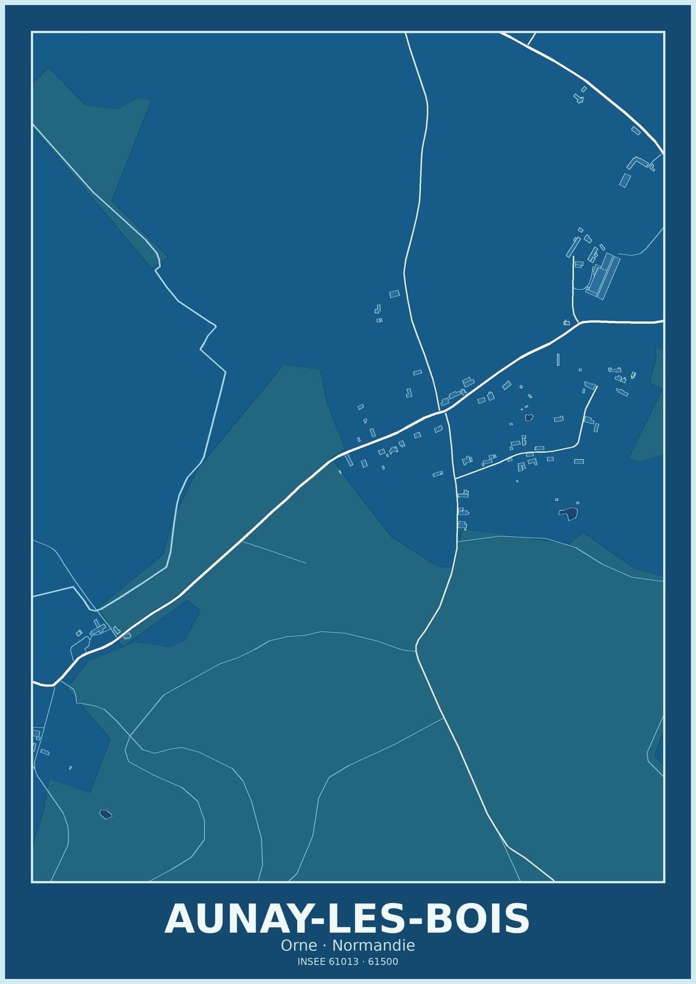 Plan d'Aunay-les-Bois