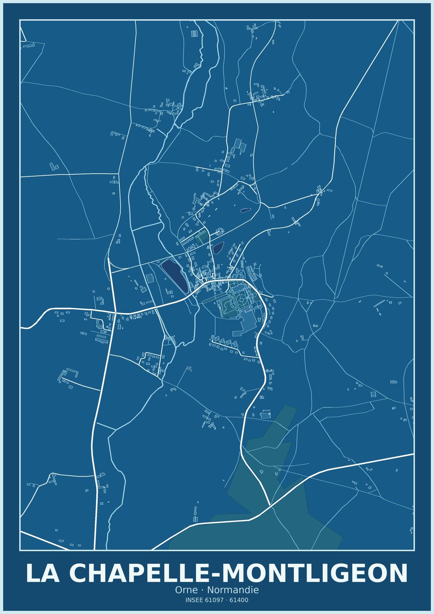 Plan de La Chapelle-Montligeon
