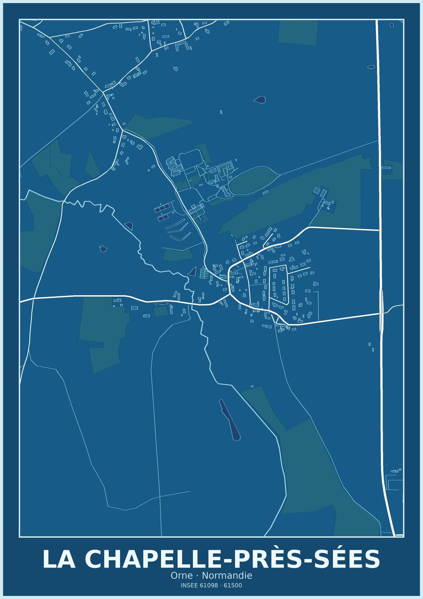 Plan de La Chapelle-près-Sées