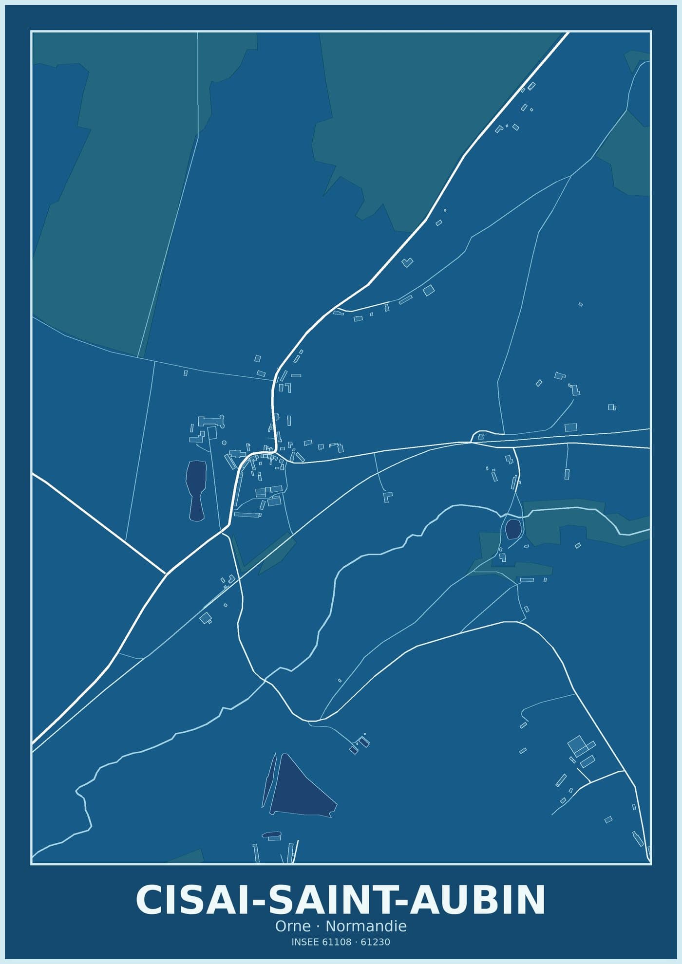 Plan de Cisai-Saint-Aubin