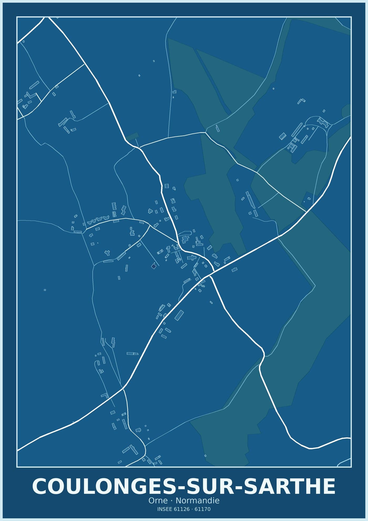 Plan de Coulonges-sur-Sarthe