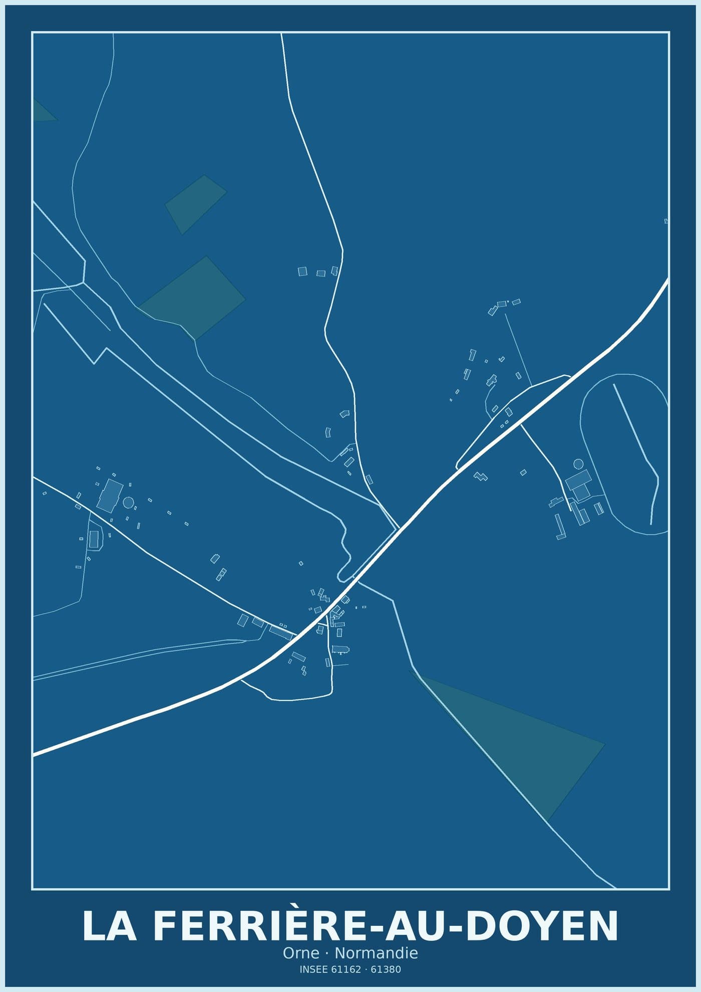 Plan de La Ferrière-au-Doyen