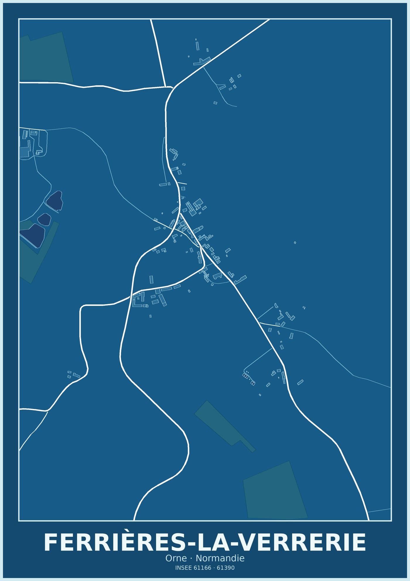 Plan de Ferrières-la-Verrerie