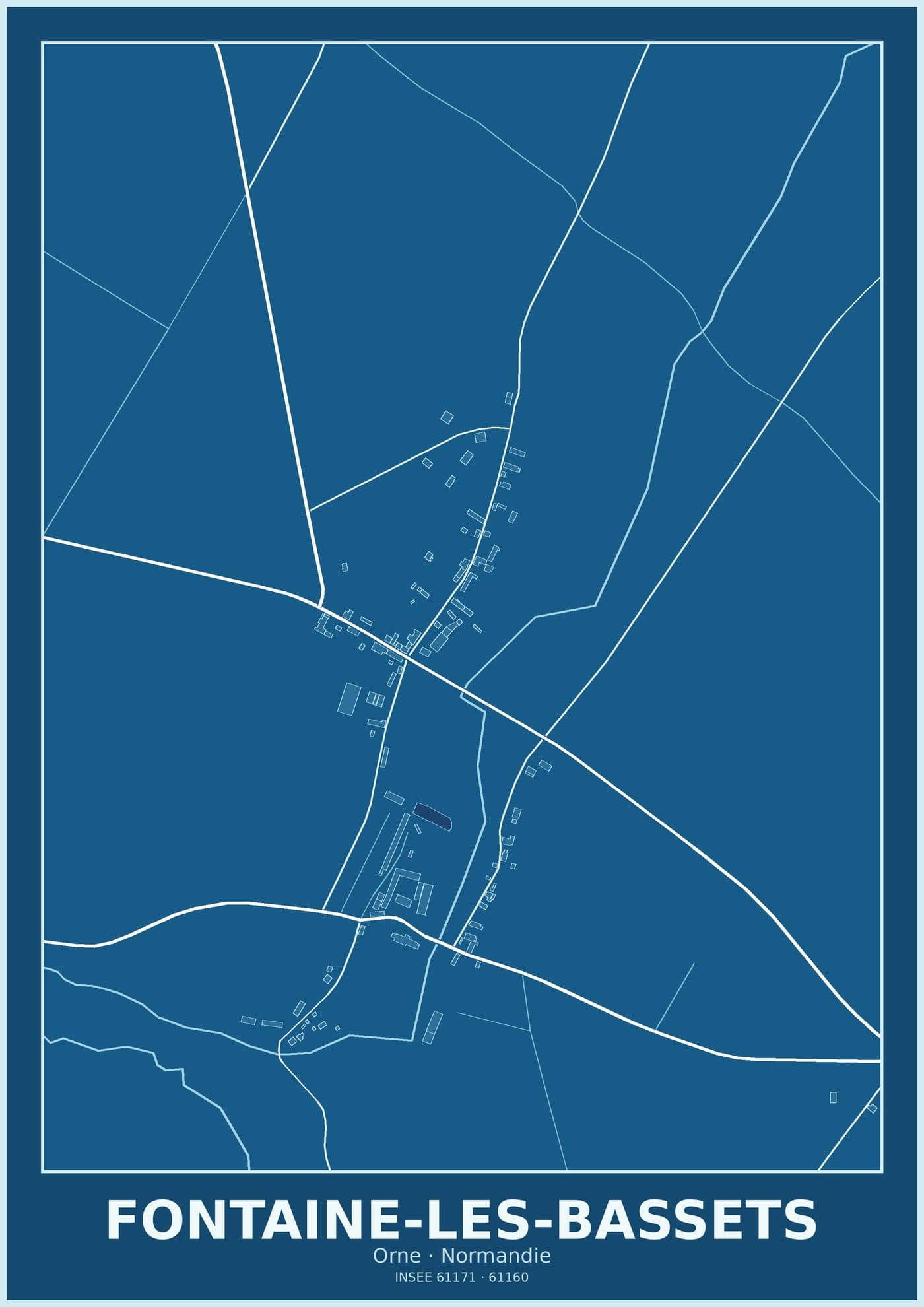 Plan de Fontaine-les-Bassets