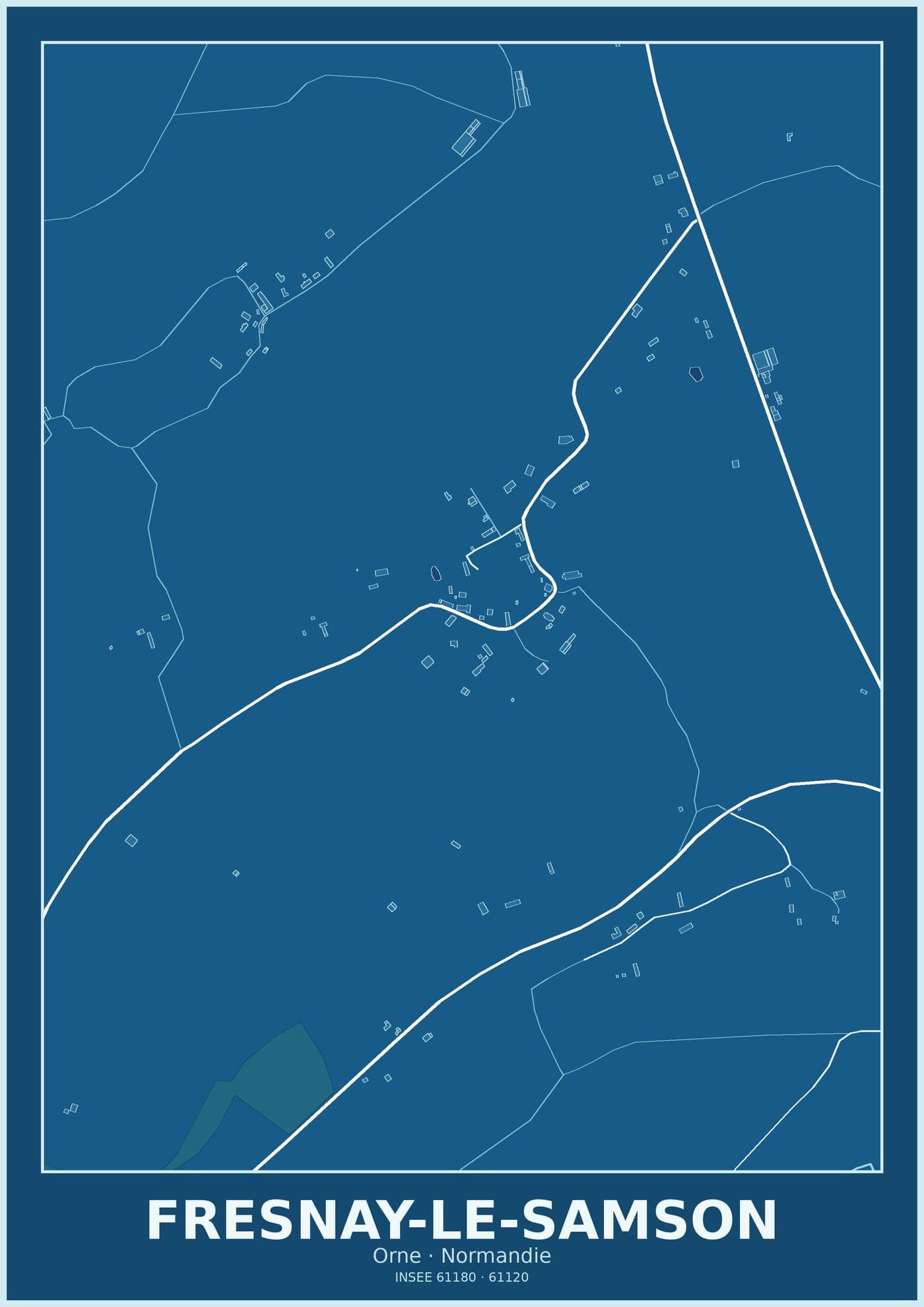 Plan de Fresnay-le-Samson
