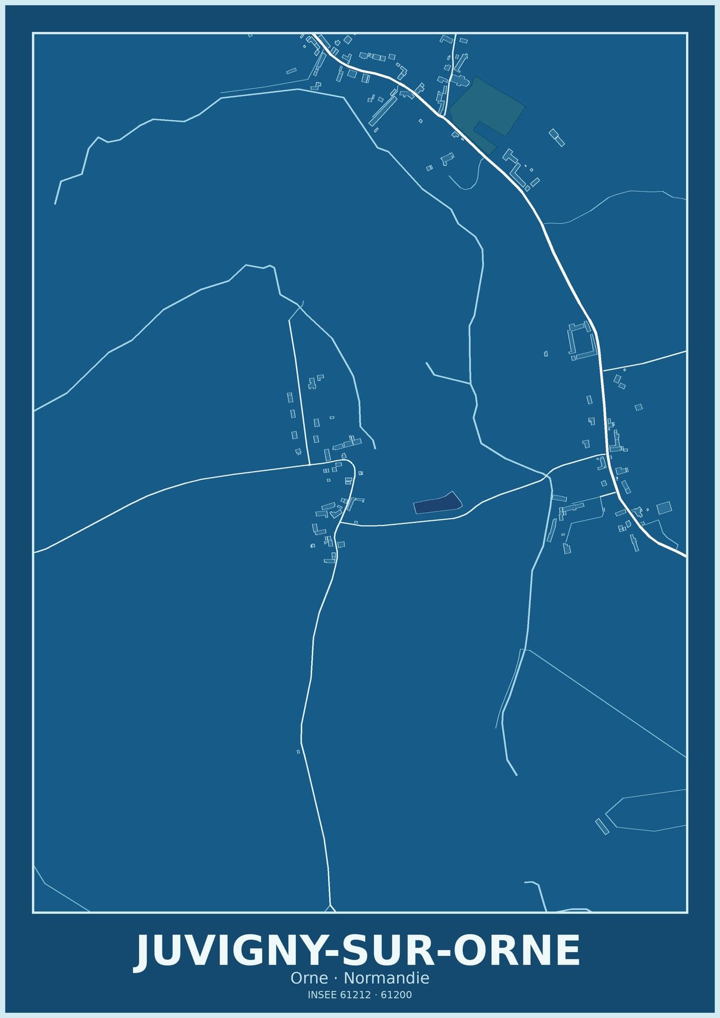 Plan de Juvigny-sur-Orne