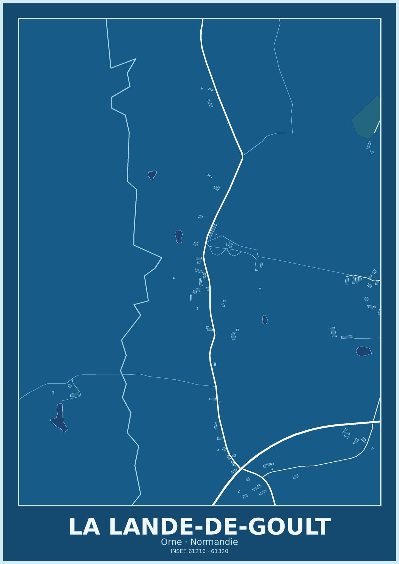 Plan de La Lande-de-Goult