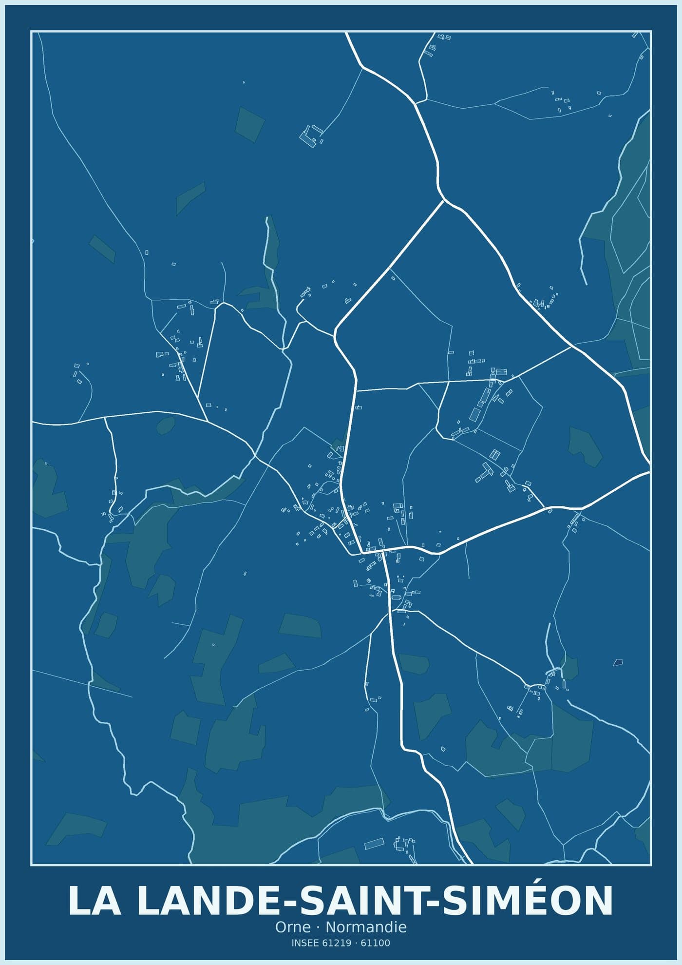 Plan de La Lande-Saint-Siméon