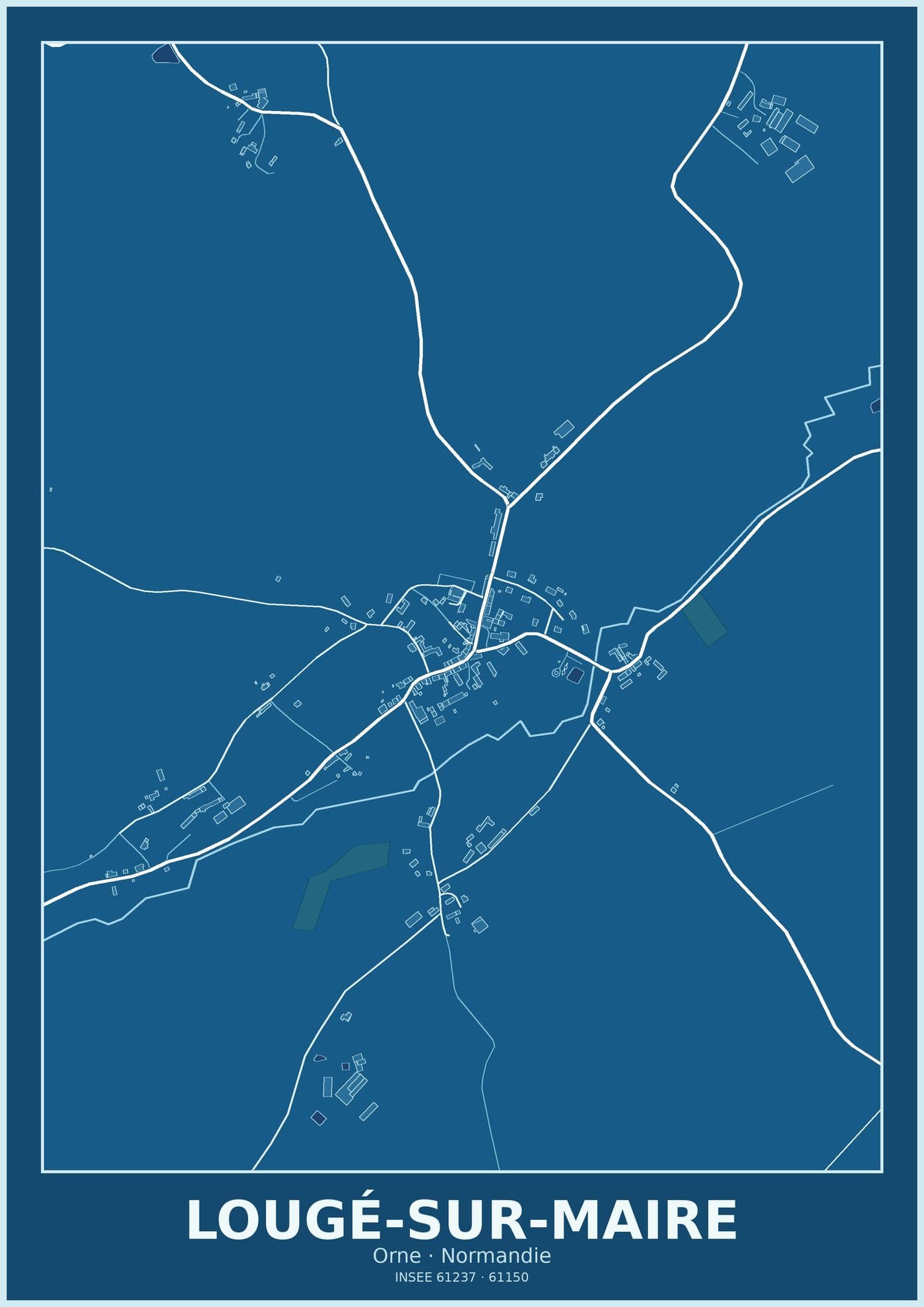 Plan de Lougé-sur-Maire