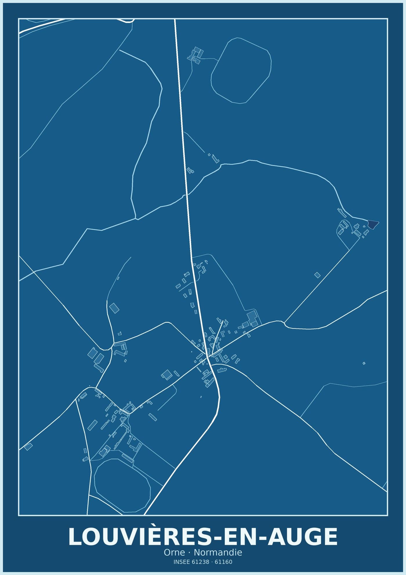 Plan de Louvières-en-Auge