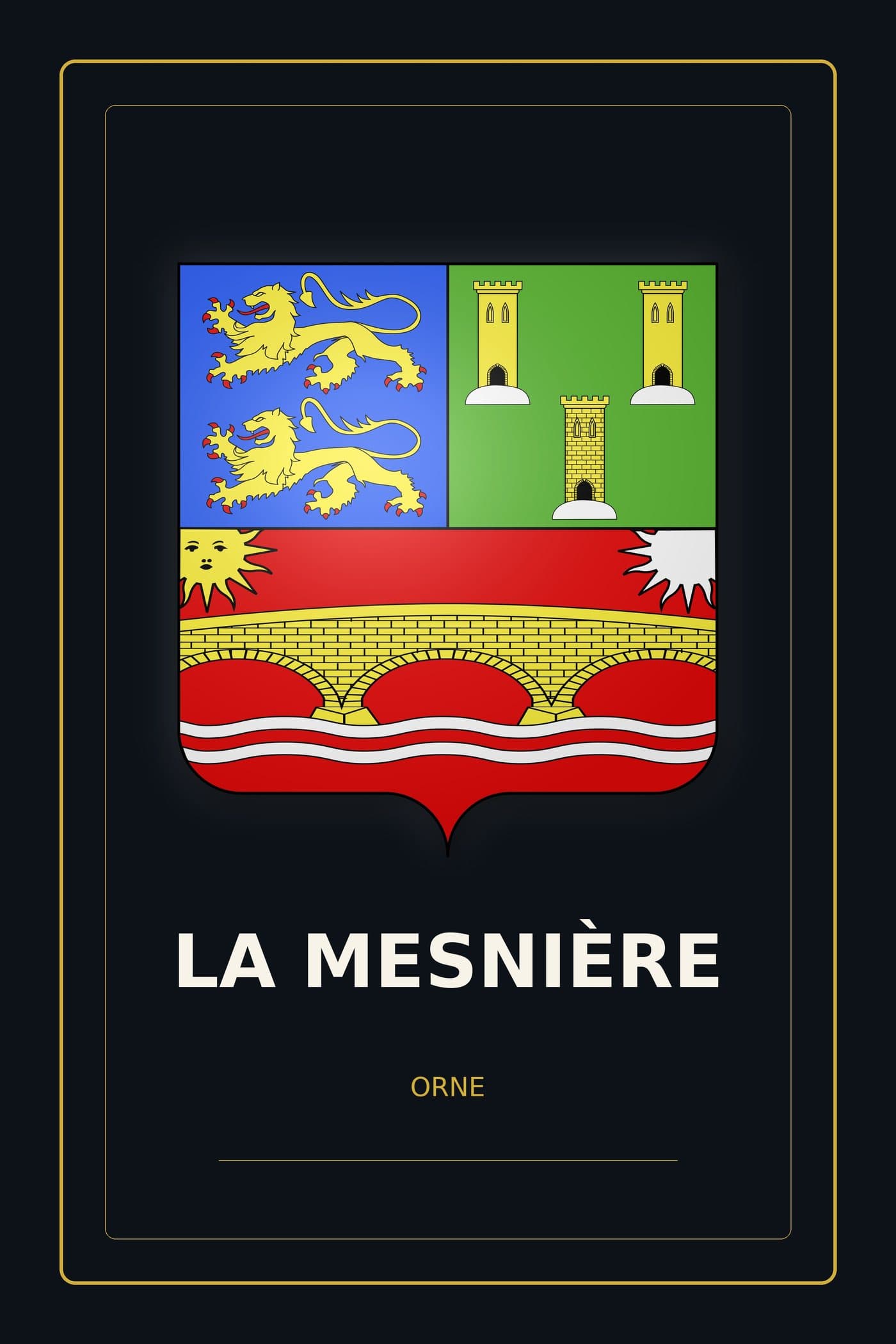 Blason de La Mesnière