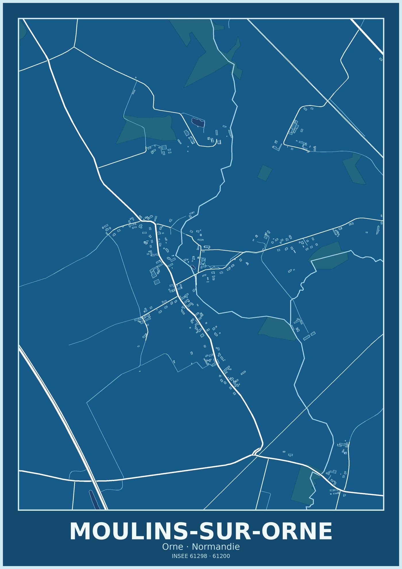 Plan de Moulins-sur-Orne