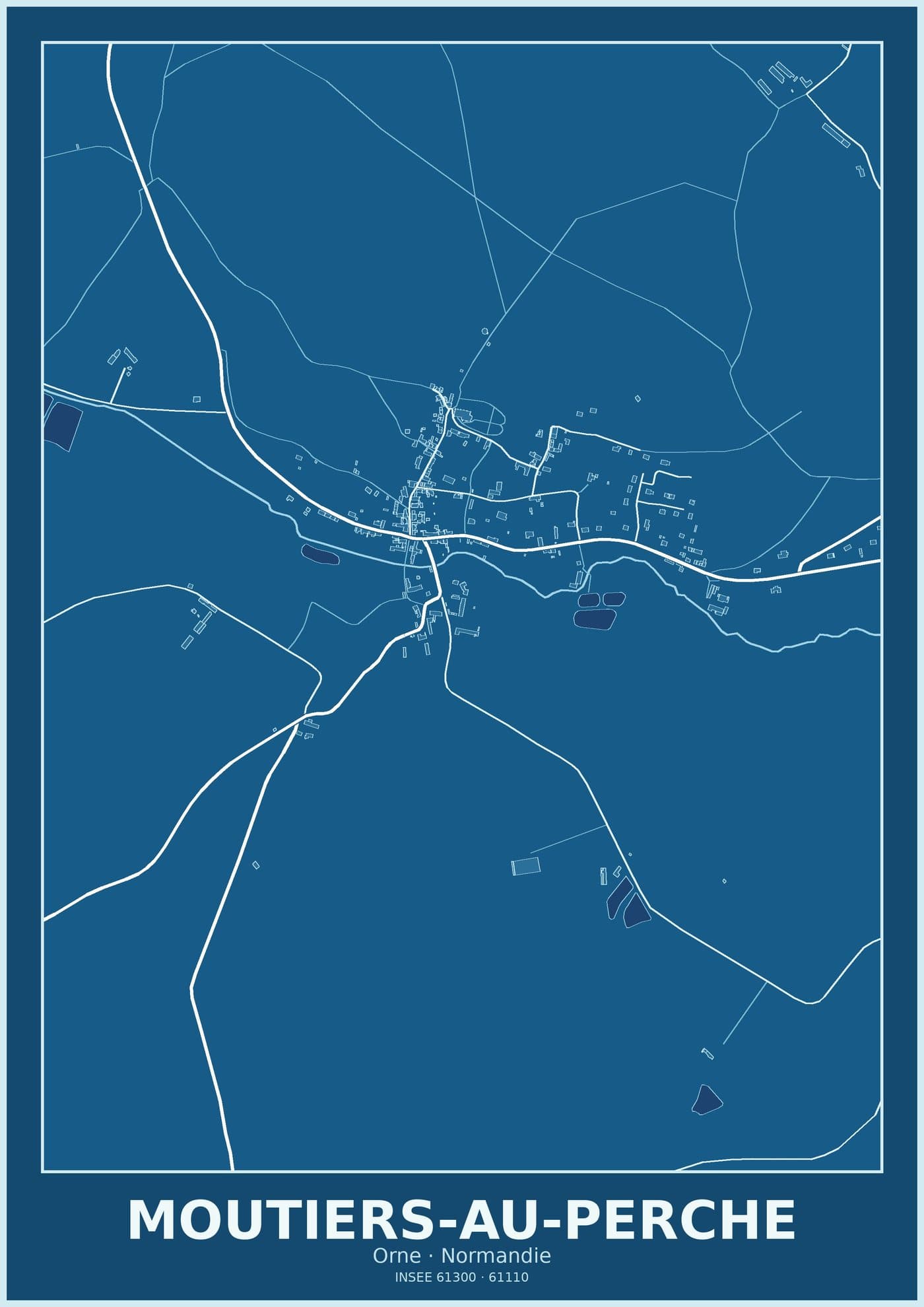 Plan de Moutiers-au-Perche