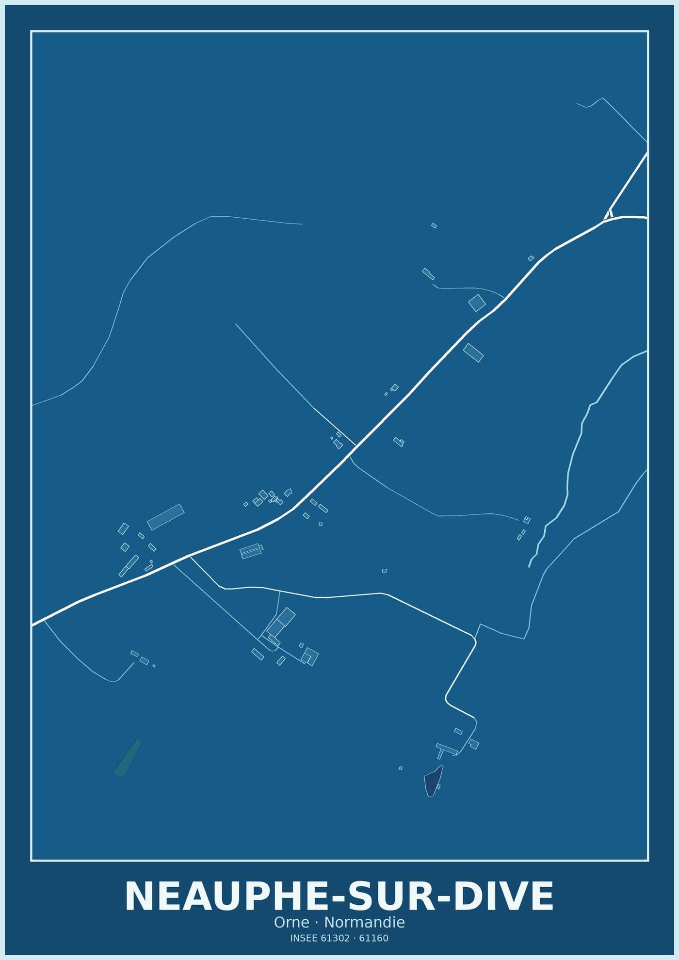Plan de Neauphe-sur-Dive