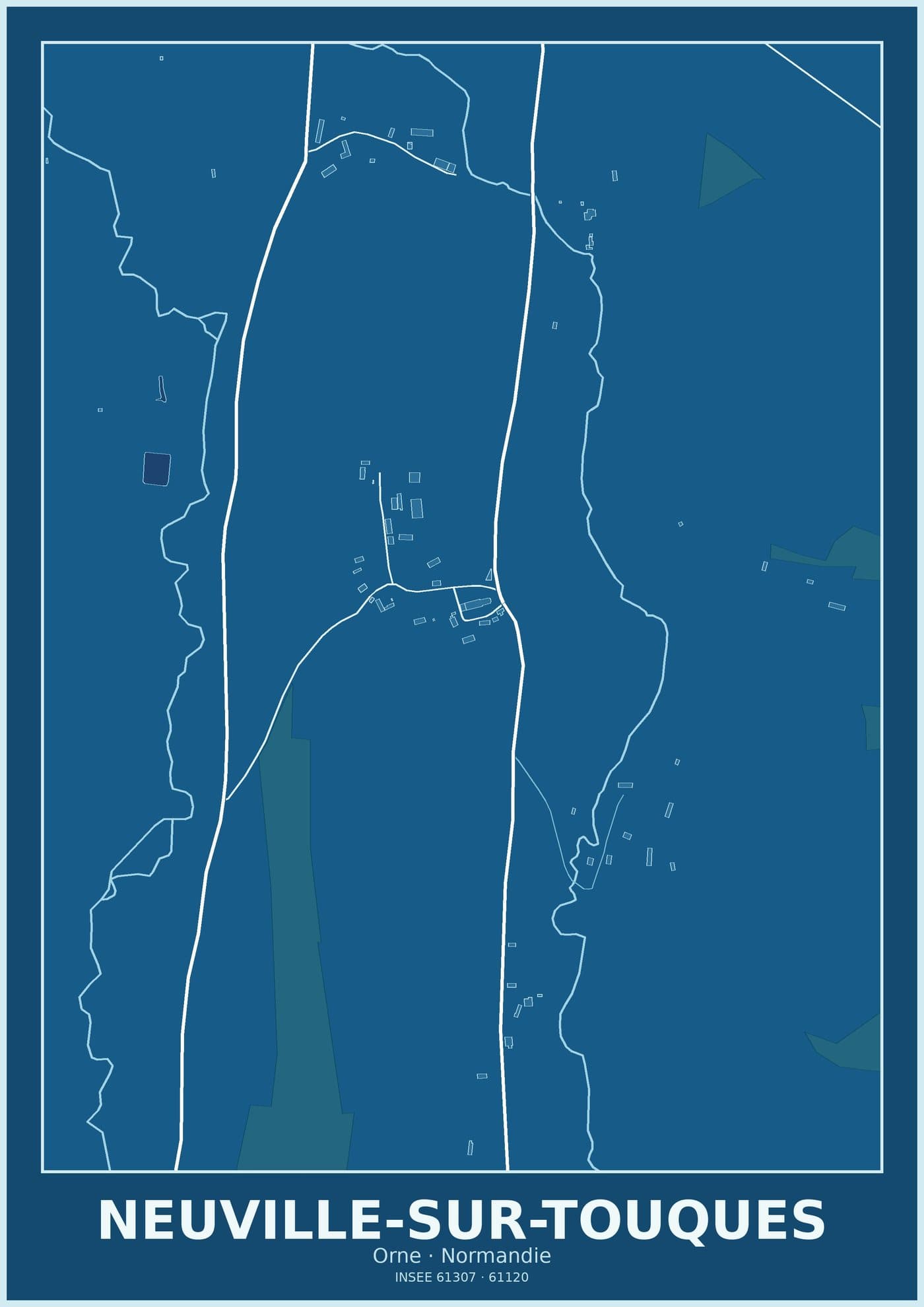 Plan de Neuville-sur-Touques