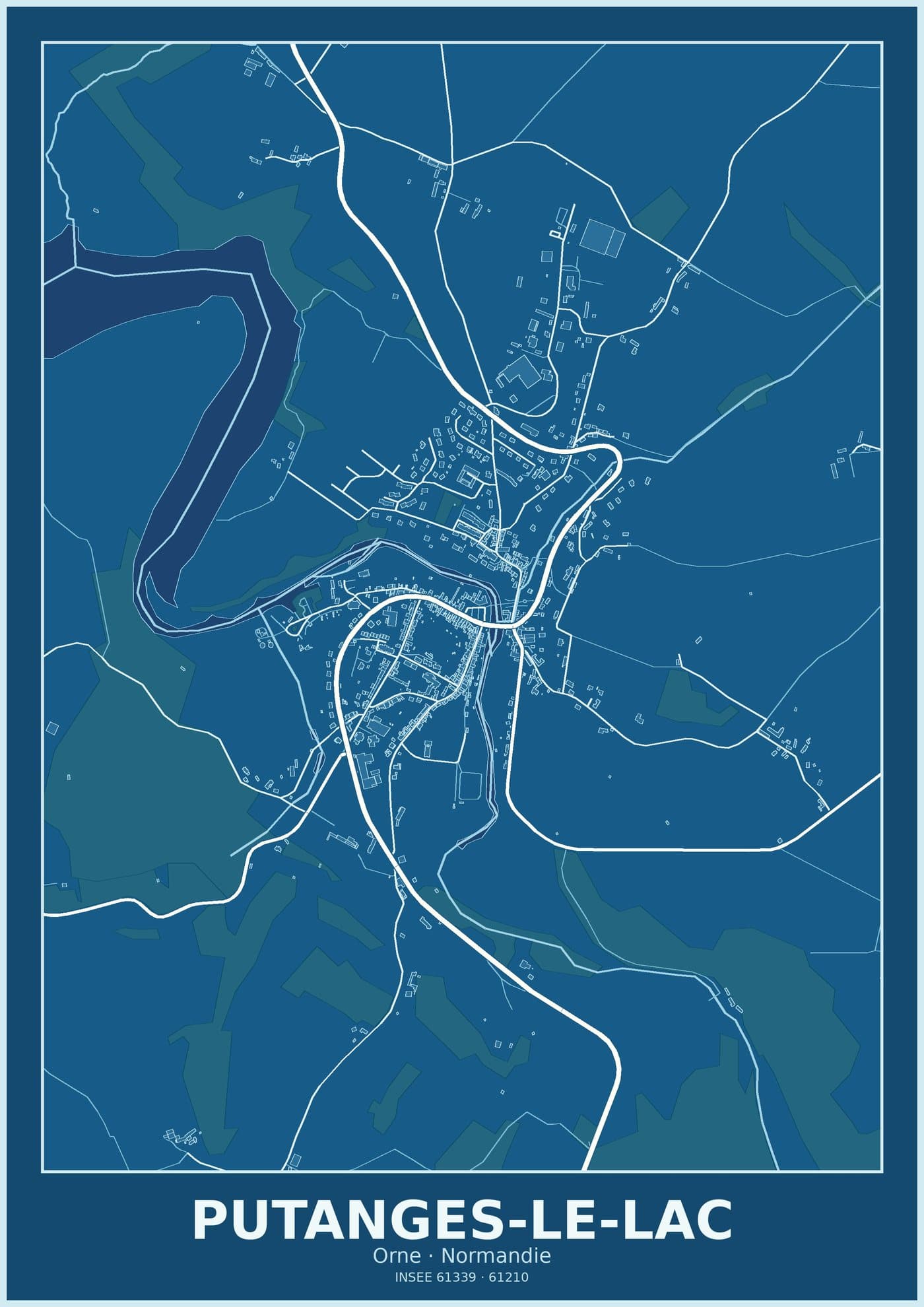 Plan de Putanges-le-Lac