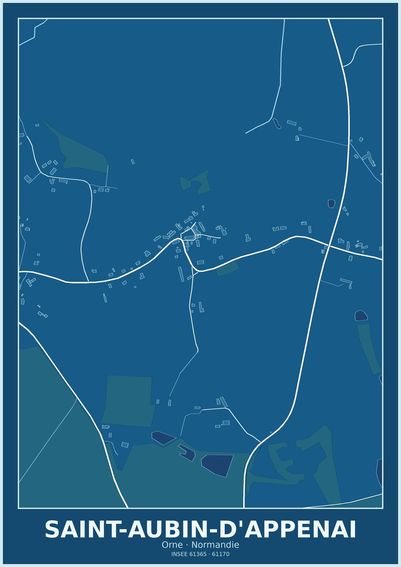 Plan de Saint-Aubin-d'Appenai