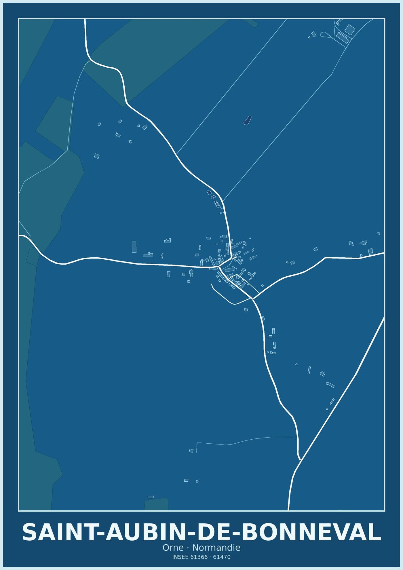 Plan de Saint-Aubin-de-Bonneval