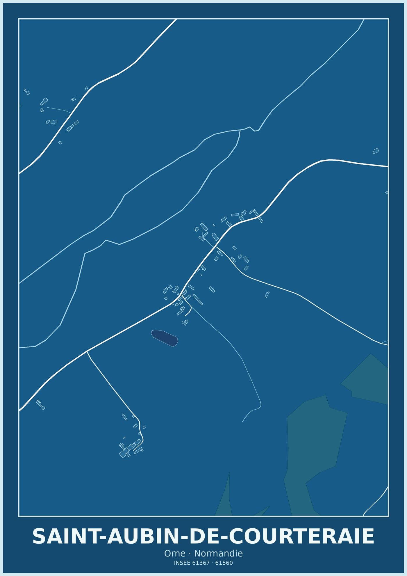 Plan de Saint-Aubin-de-Courteraie