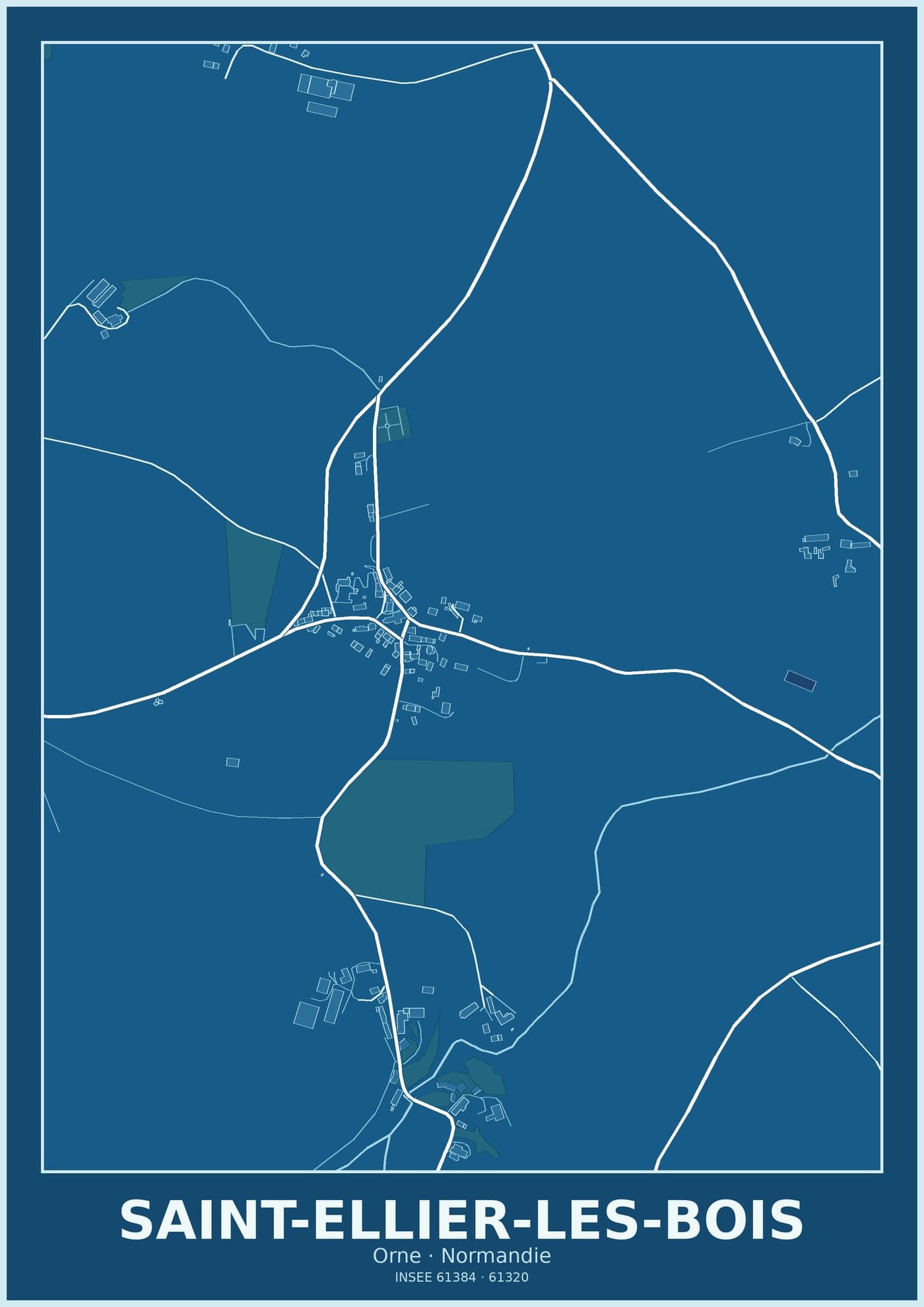 Plan de Saint-Ellier-les-Bois