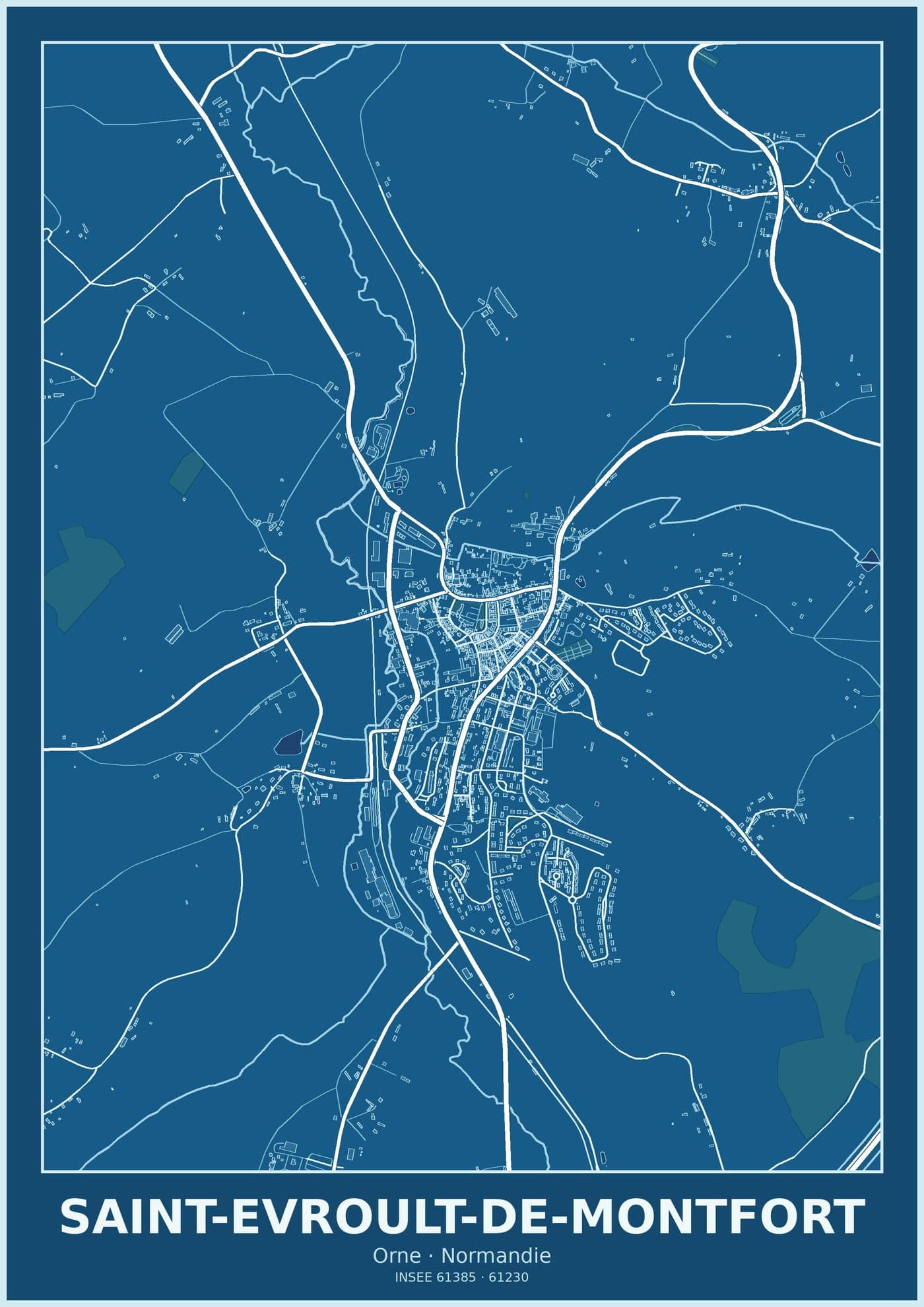 Plan de Saint-Evroult-de-Montfort