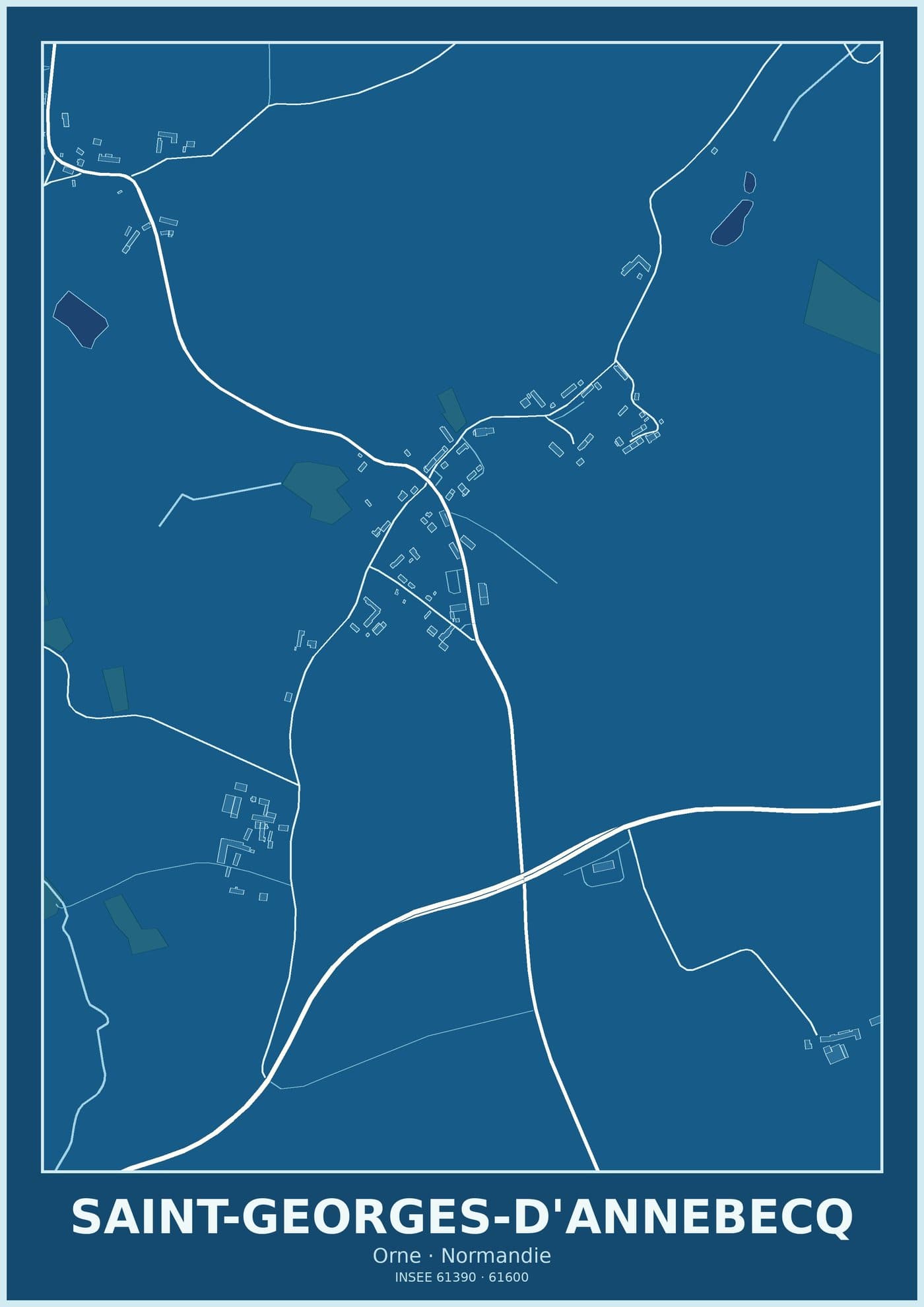 Plan de Saint-Georges-d'Annebecq