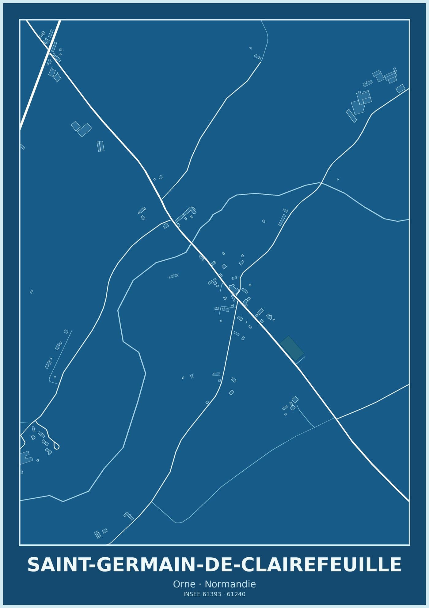 Plan de Saint-Germain-de-Clairefeuille
