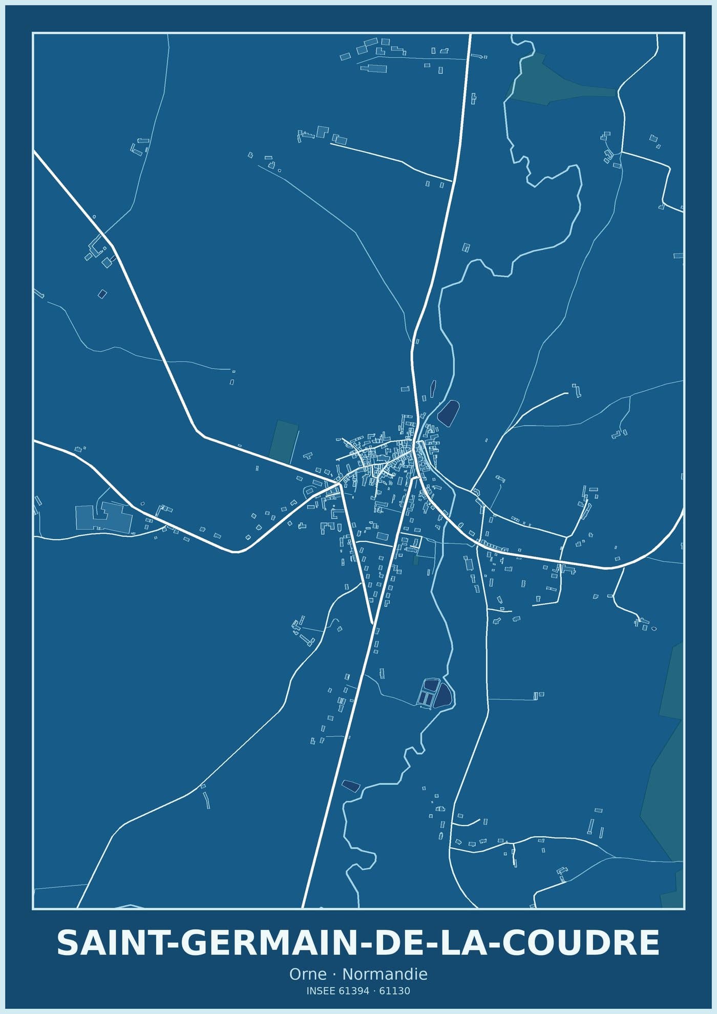 Plan de Saint-Germain-de-la-Coudre