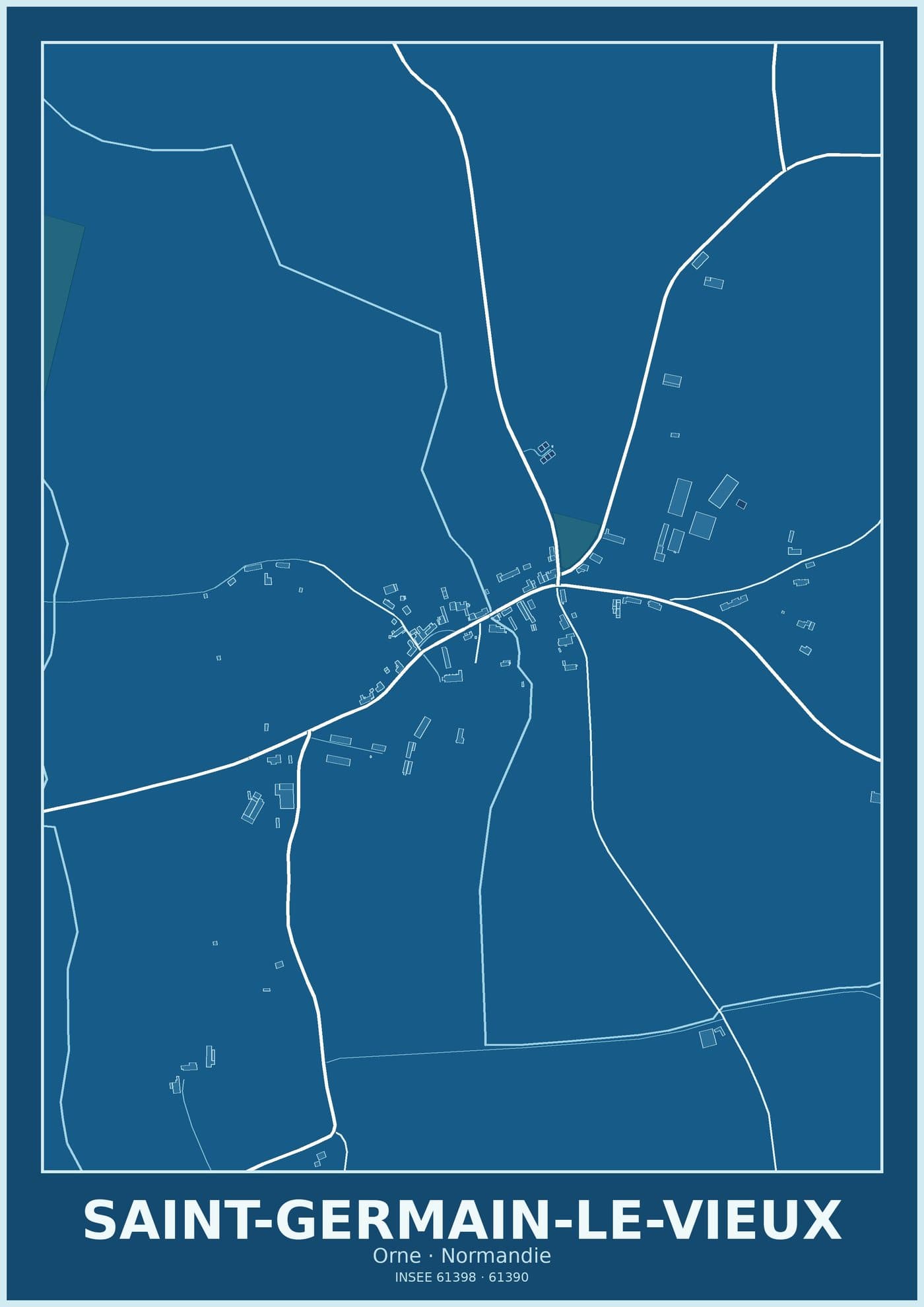 Plan de Saint-Germain-le-Vieux