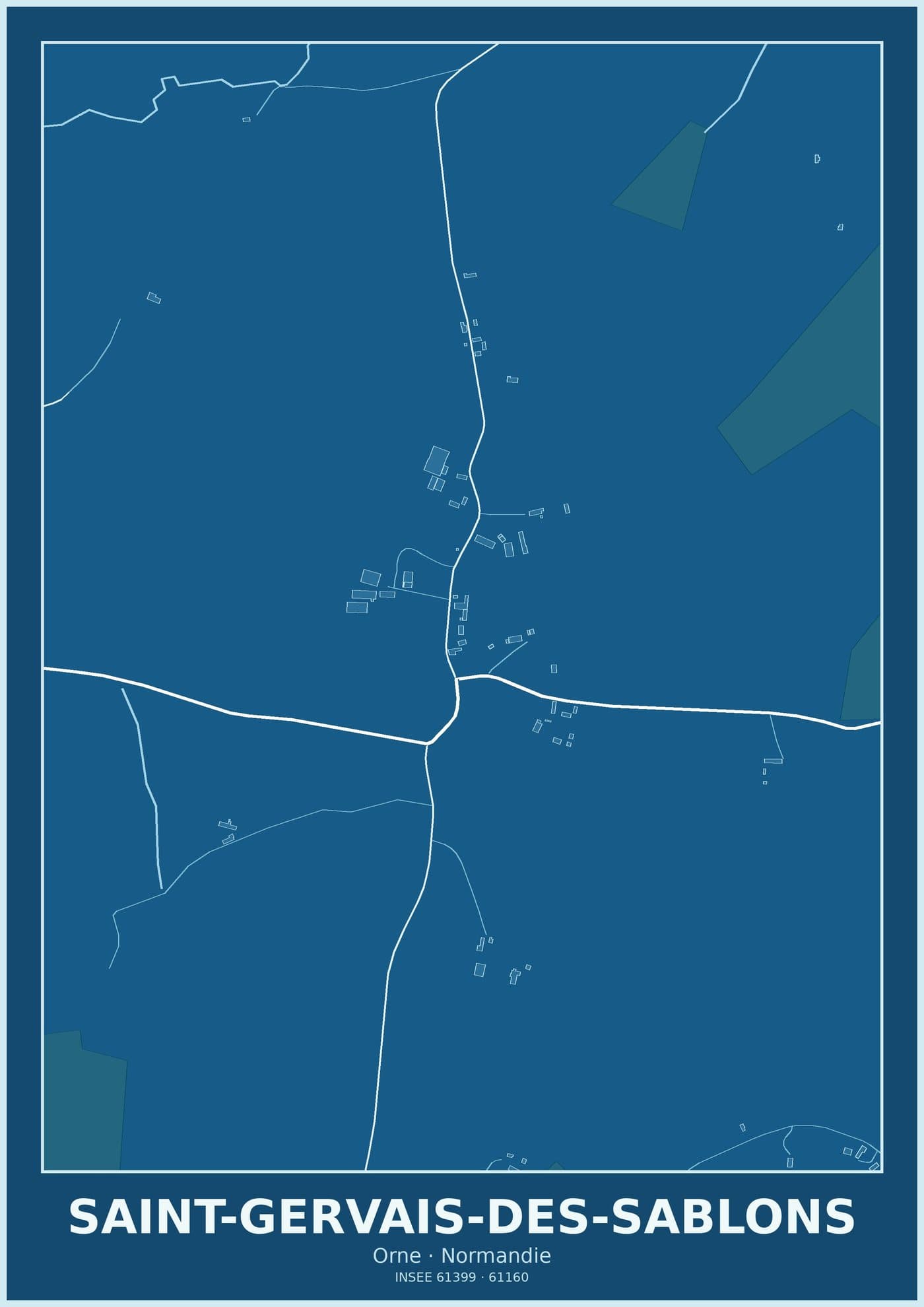 Plan de Saint-Gervais-des-Sablons