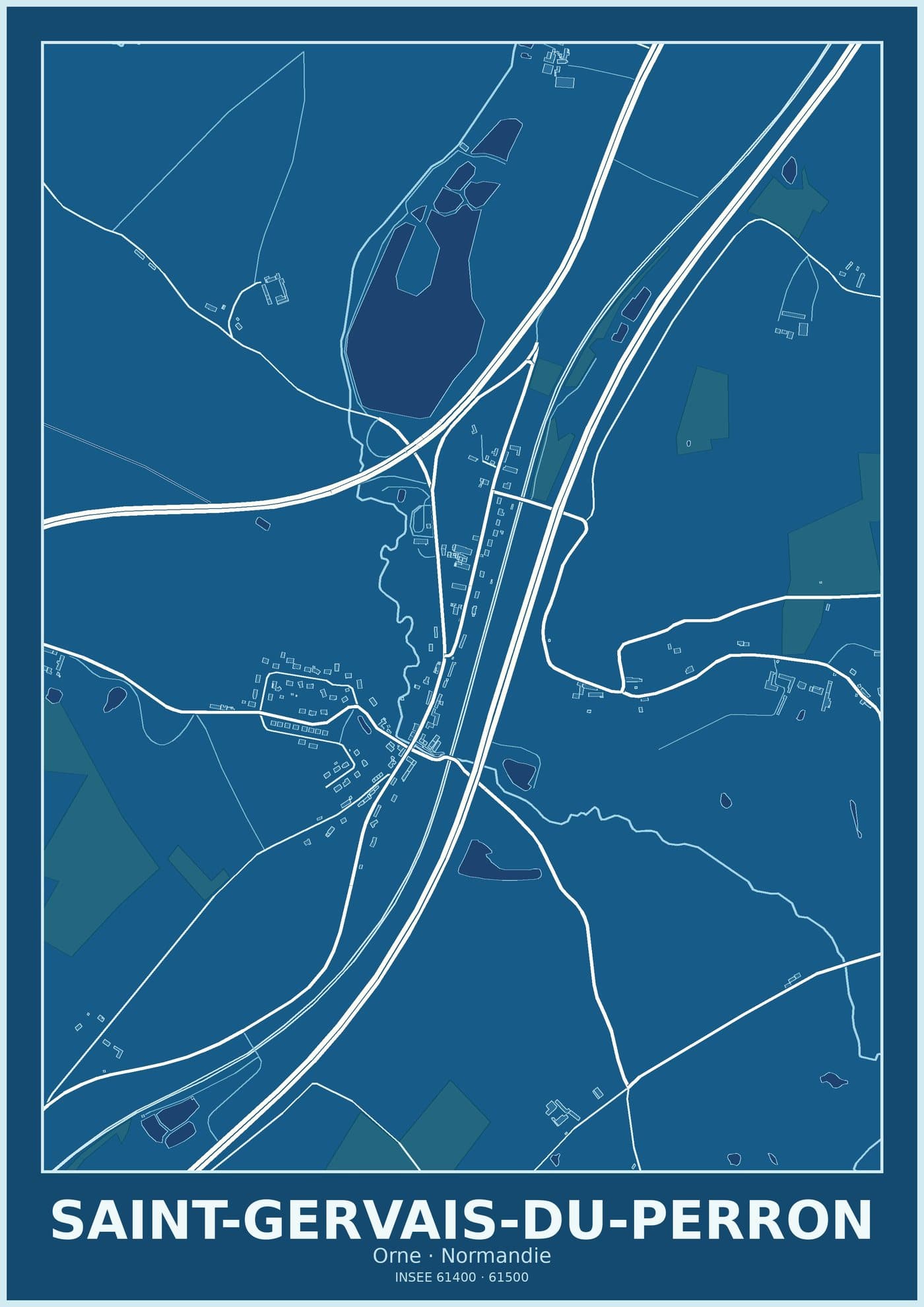 Plan de Saint-Gervais-du-Perron