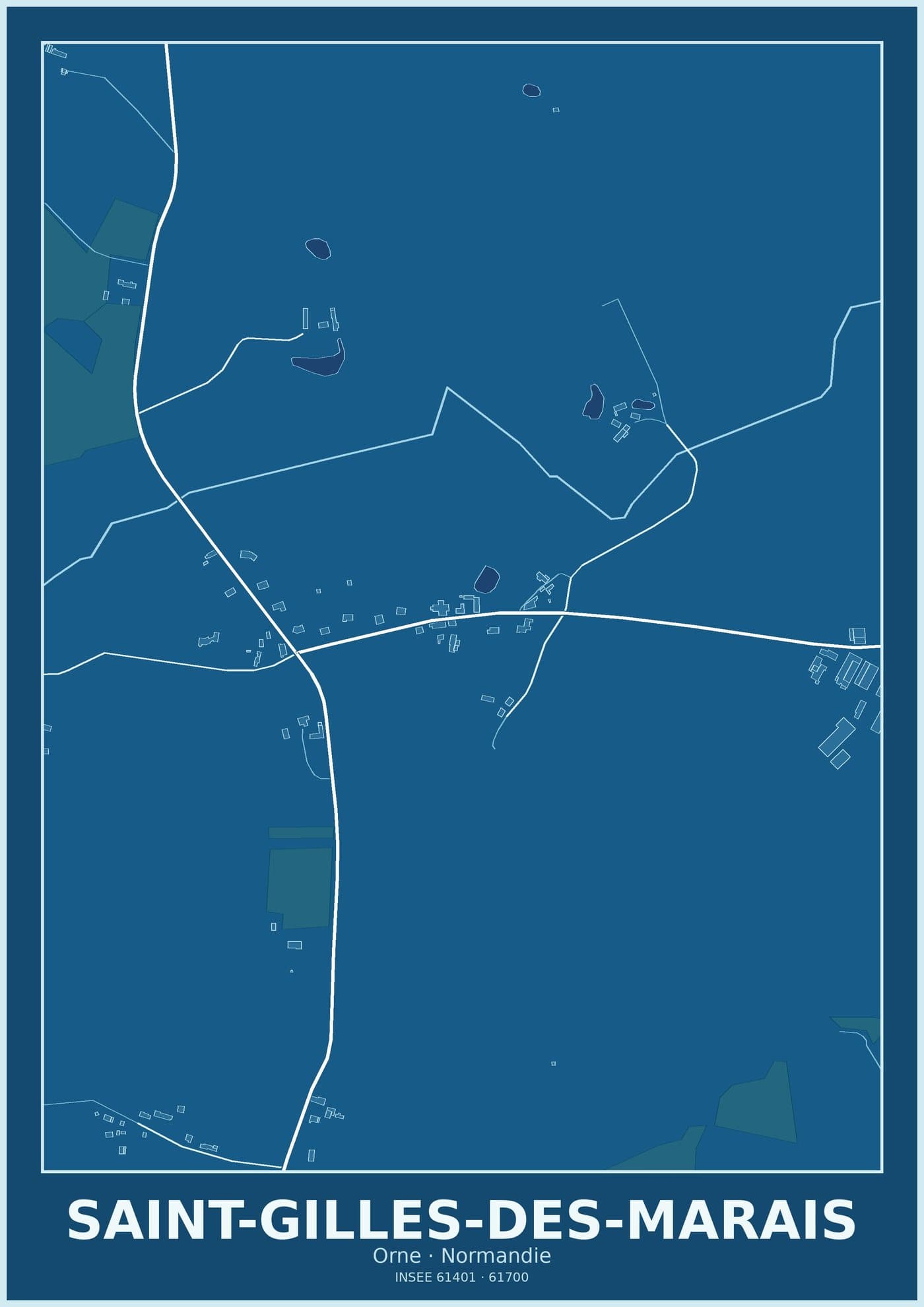 Plan de Saint-Gilles-des-Marais