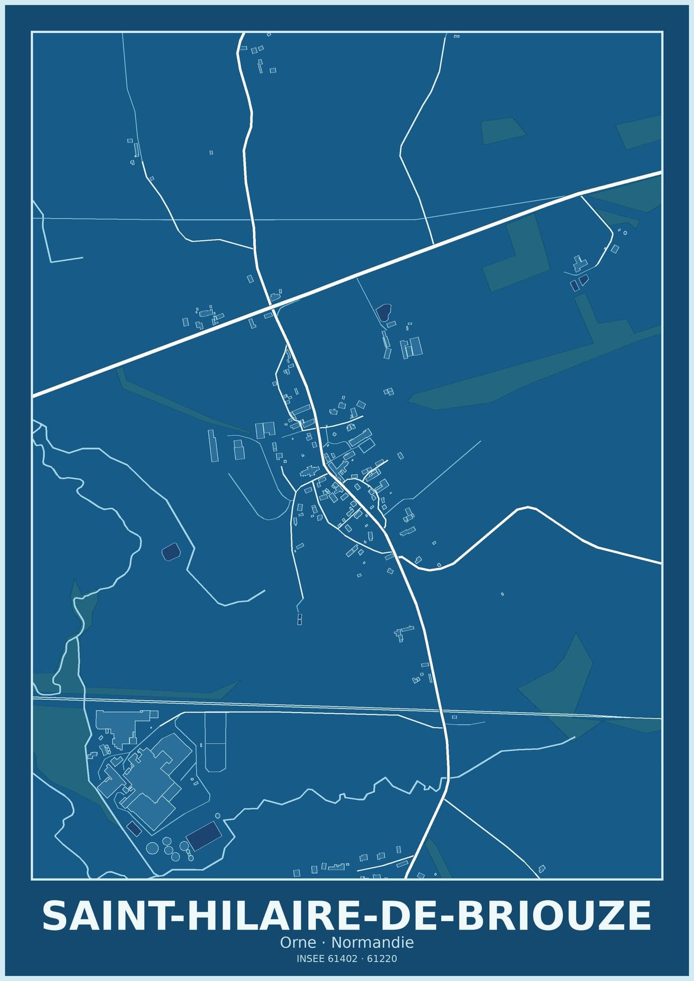 Plan de Saint-Hilaire-de-Briouze