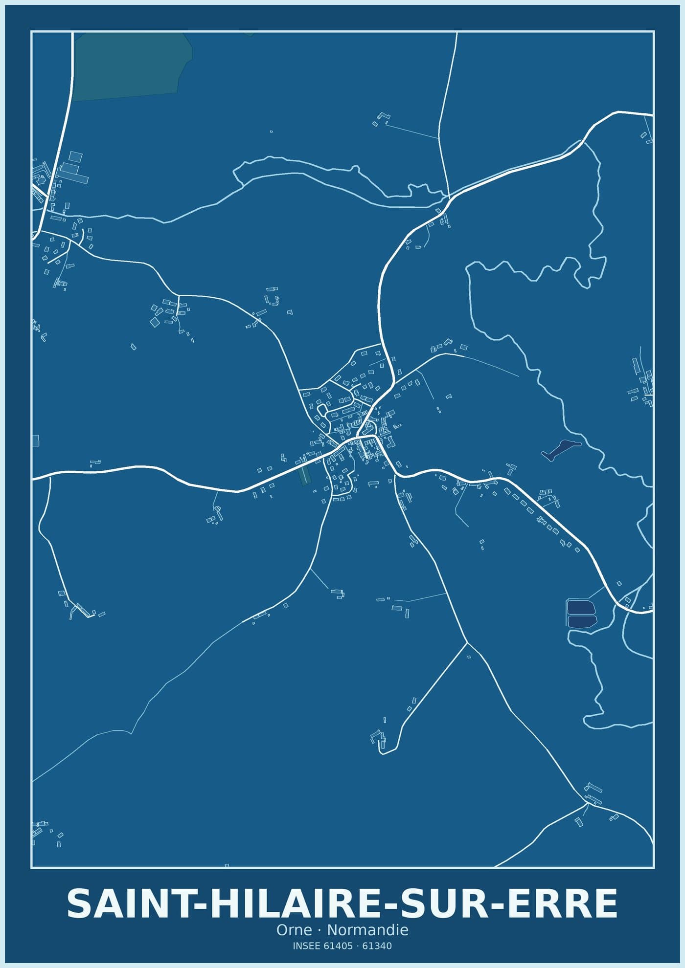 Plan de Saint-Hilaire-sur-Erre