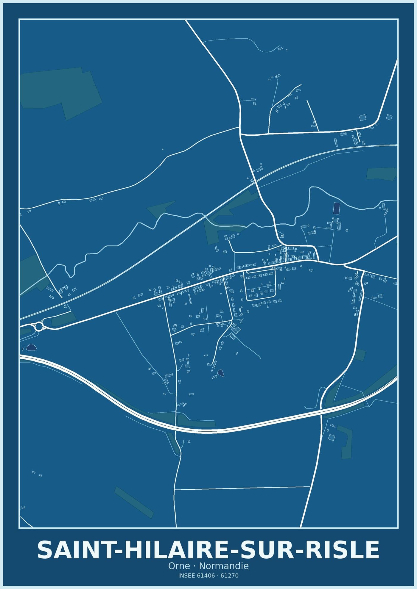 Plan de Saint-Hilaire-sur-Risle