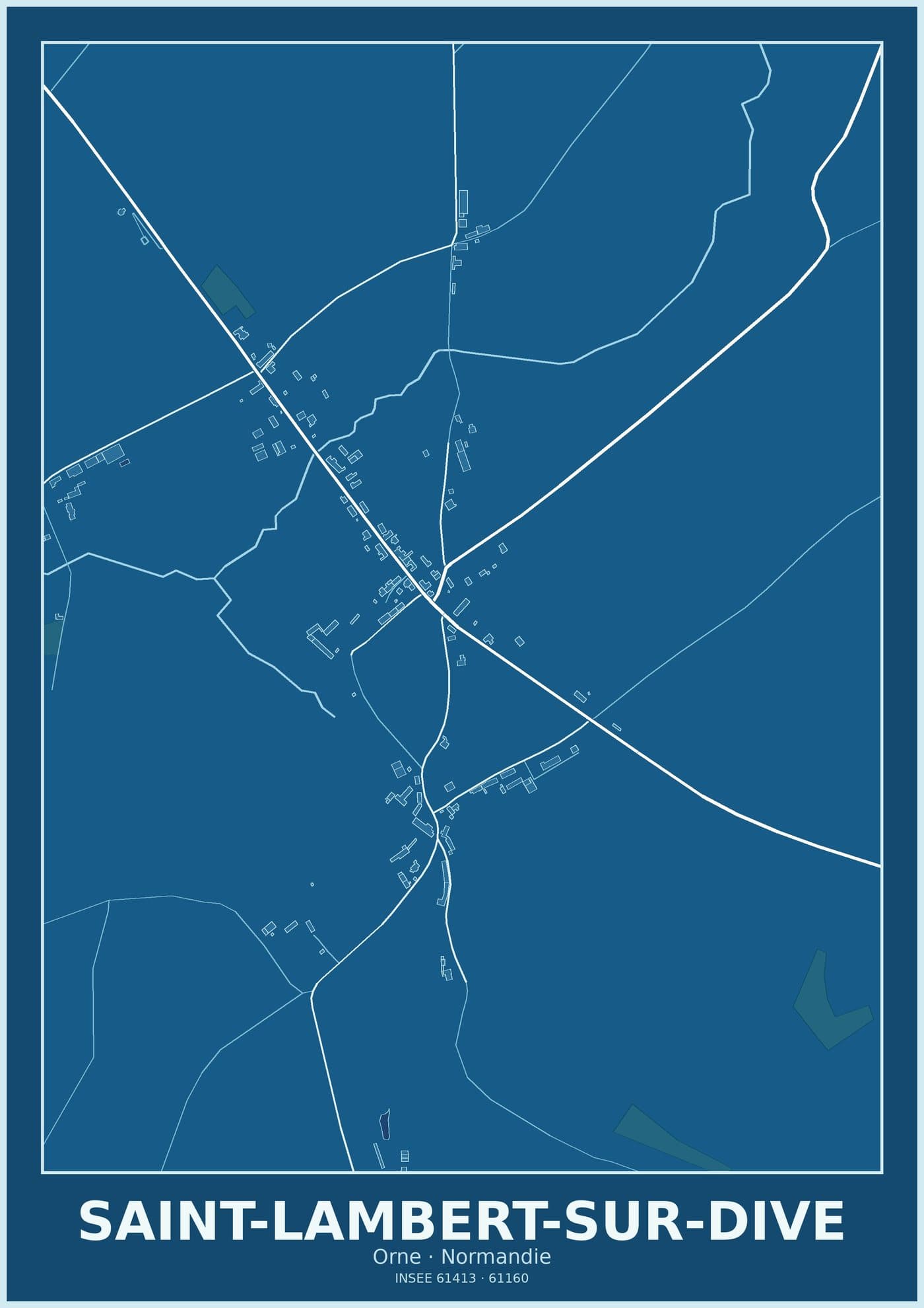 Plan de Saint-Lambert-sur-Dive