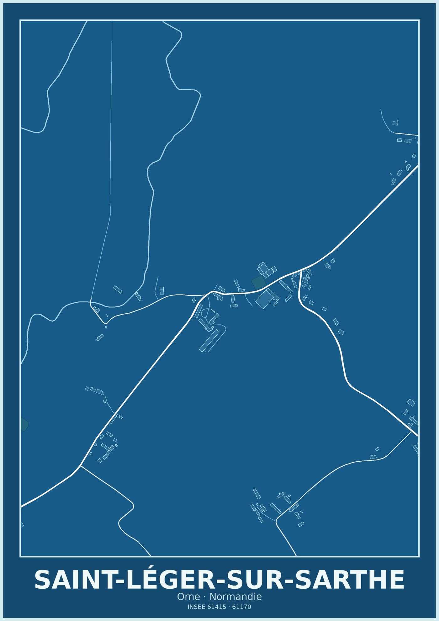 Plan de Saint-Léger-sur-Sarthe