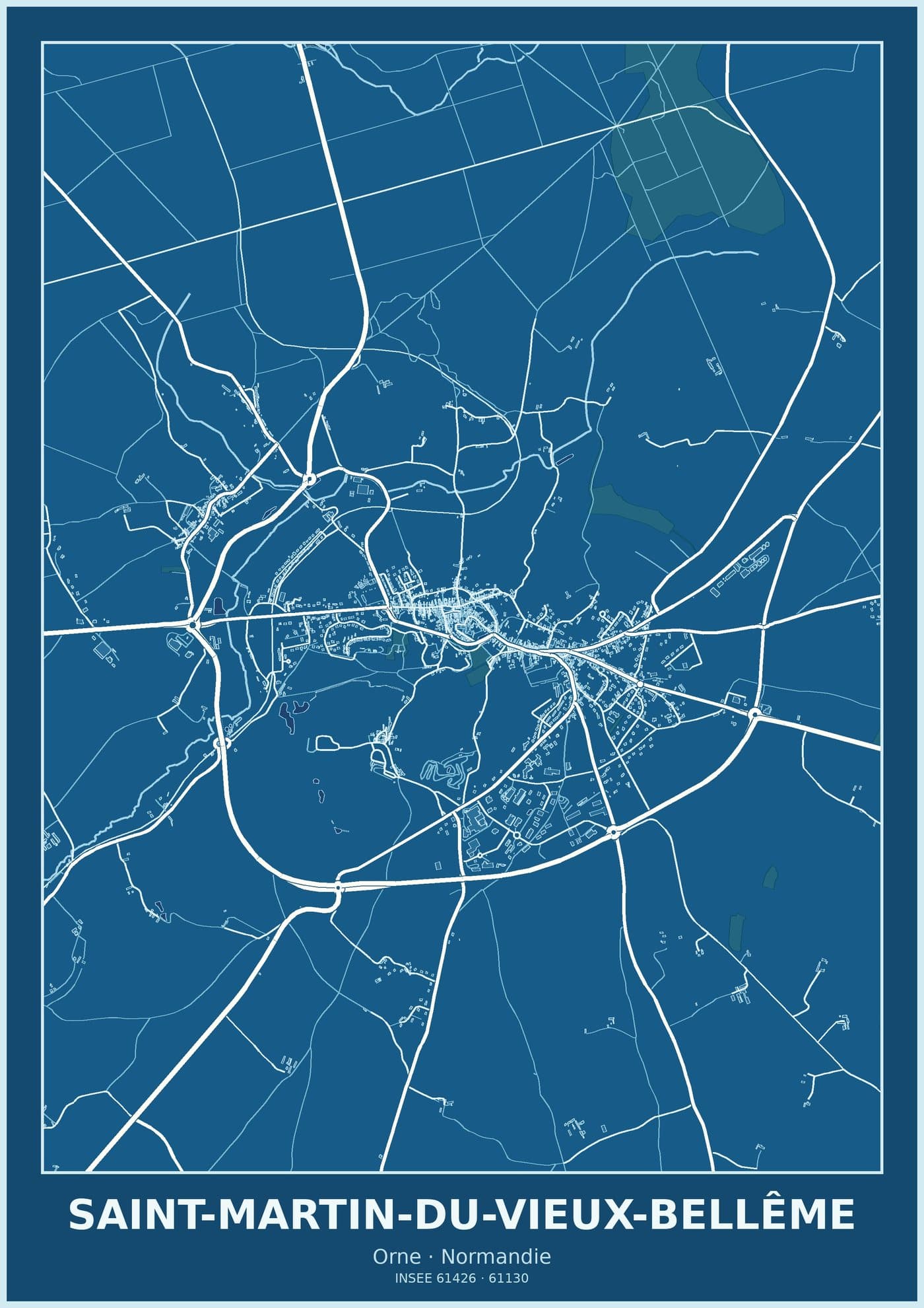 Plan de Saint-Martin-du-Vieux-Bellême