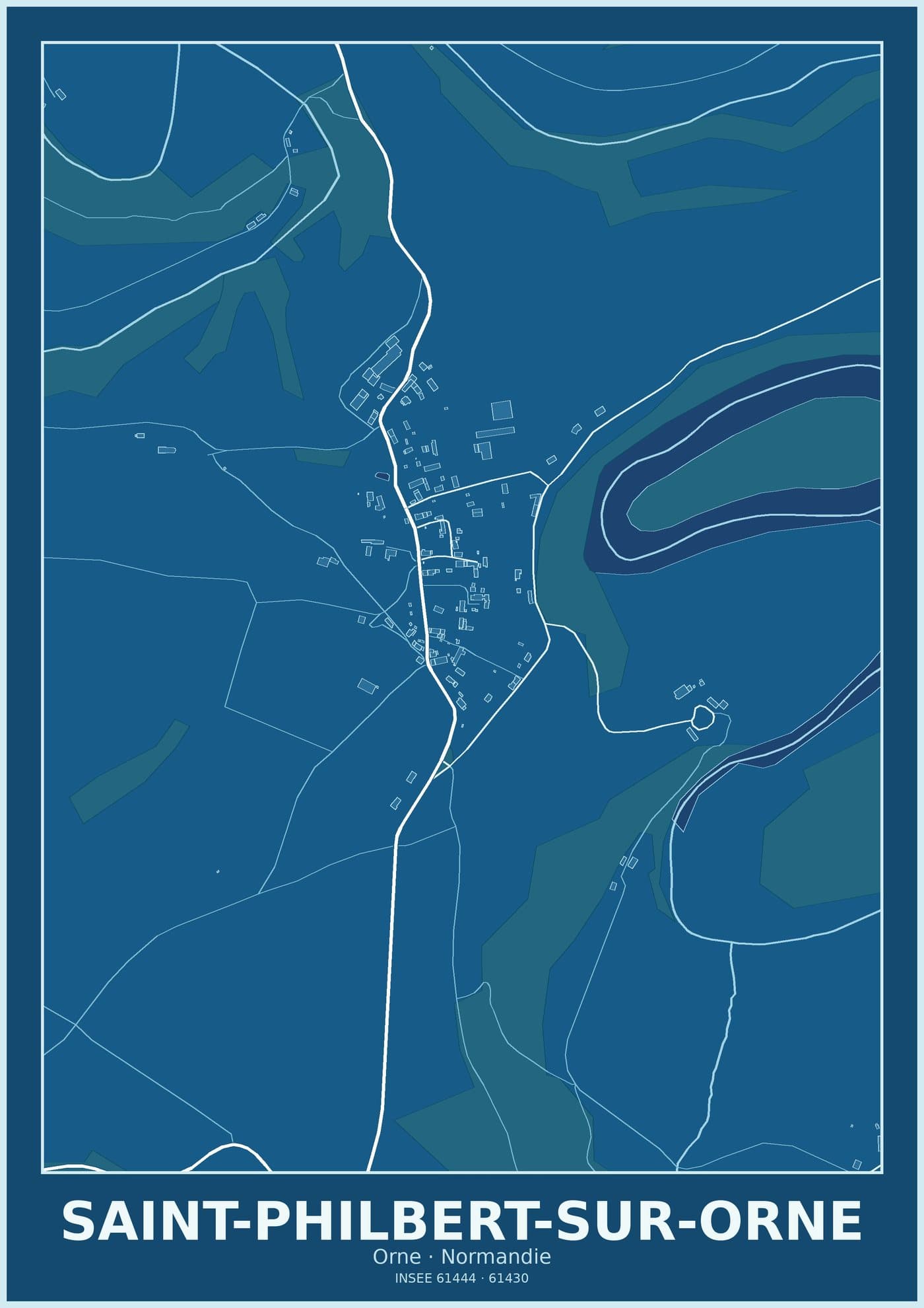 Plan de Saint-Philbert-sur-Orne