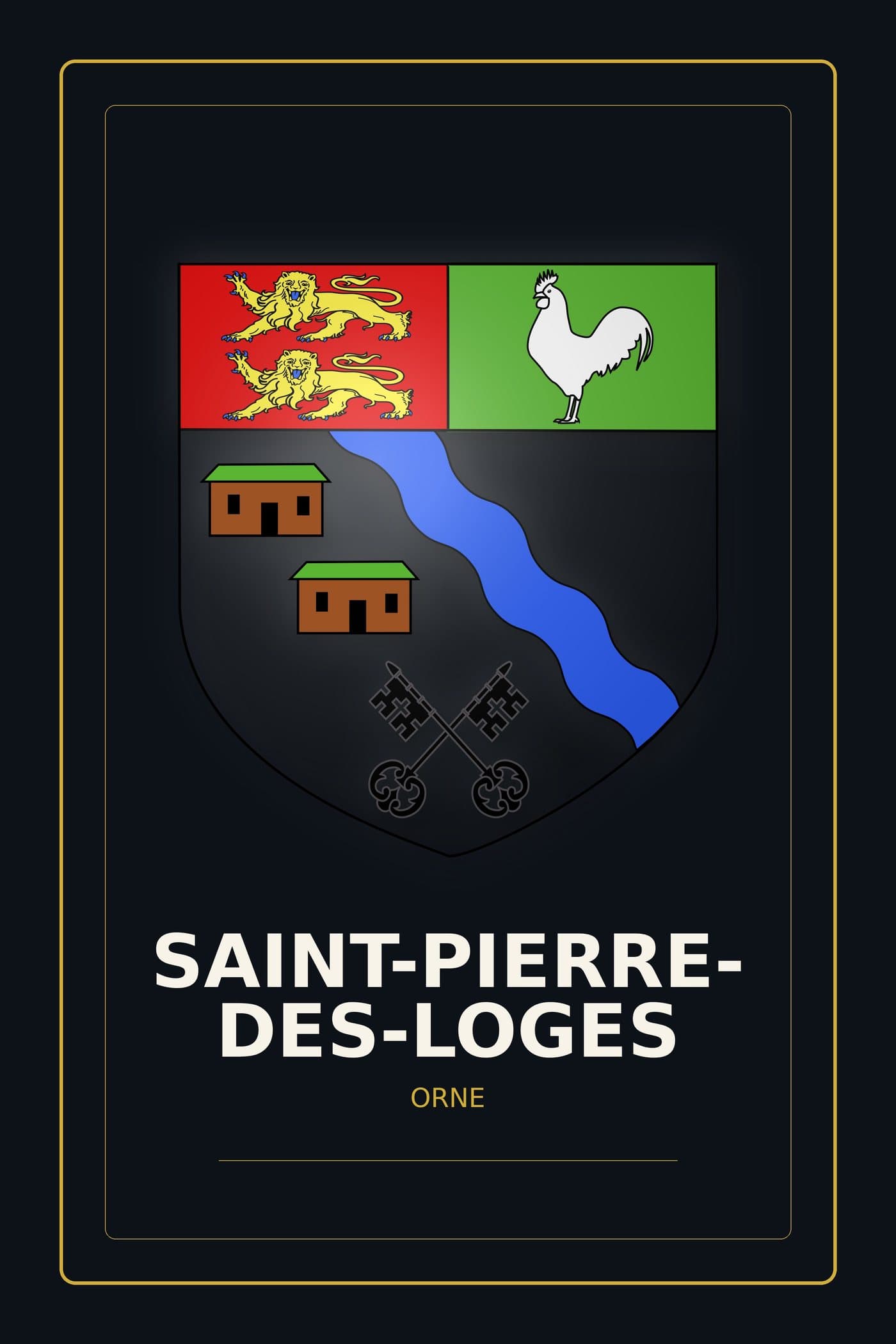 Blason de Saint-Pierre-des-Loges